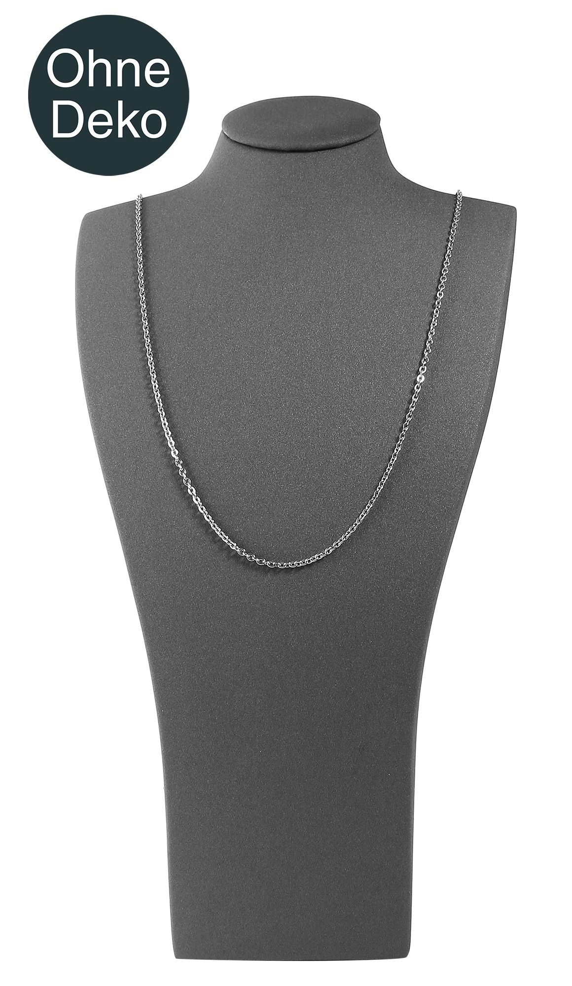 Büste (Dekoserie Soft), PU-bezogen, 29 cm, grau