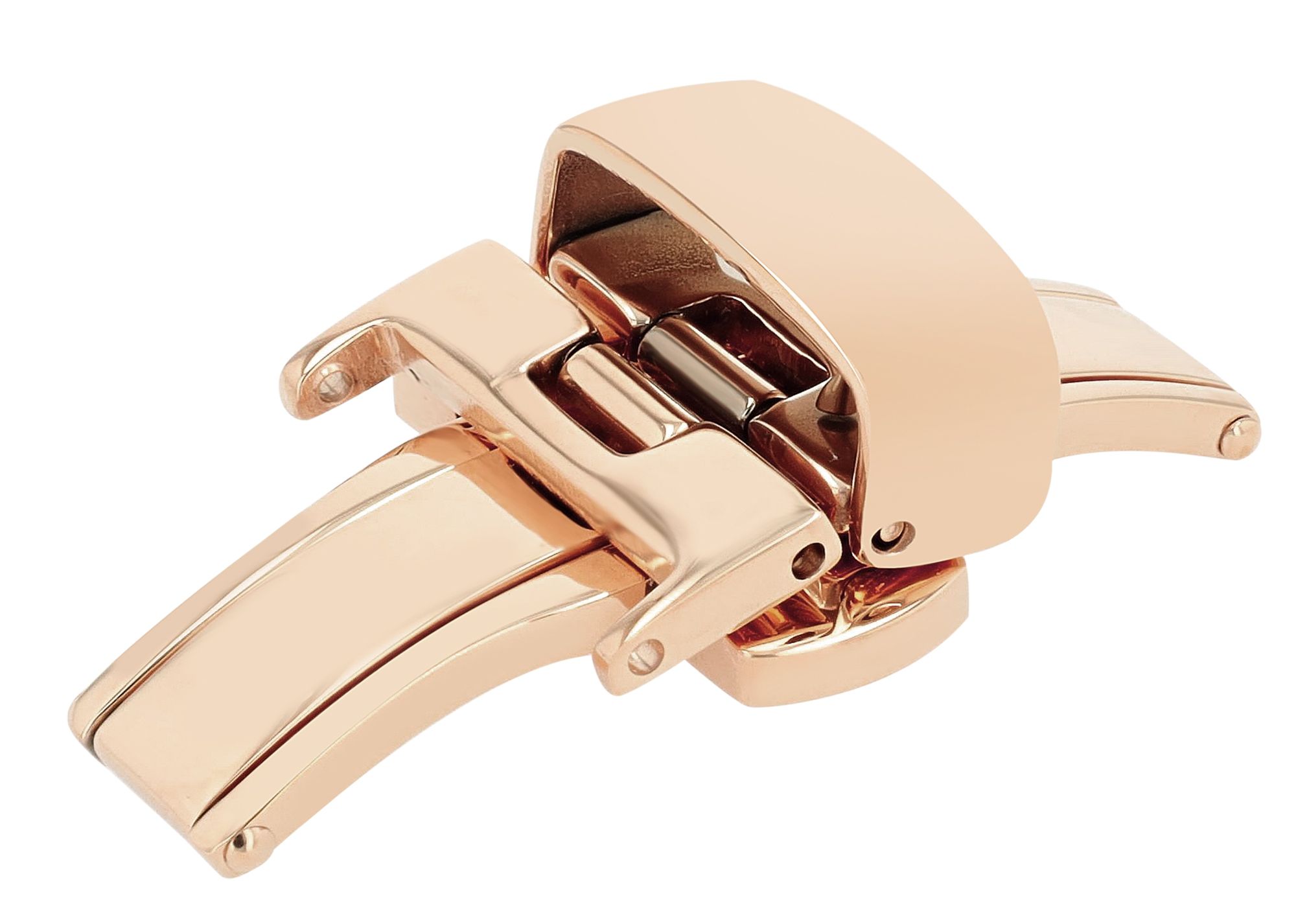 Butterflyschließe, Edelstahl, Schließenanstoß: 14 mm, roségoldfarben