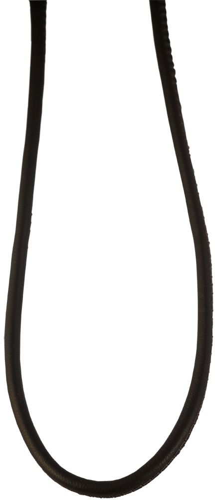 Akzent Halskette aus Echtleder, schwarz, Länge 43 cm