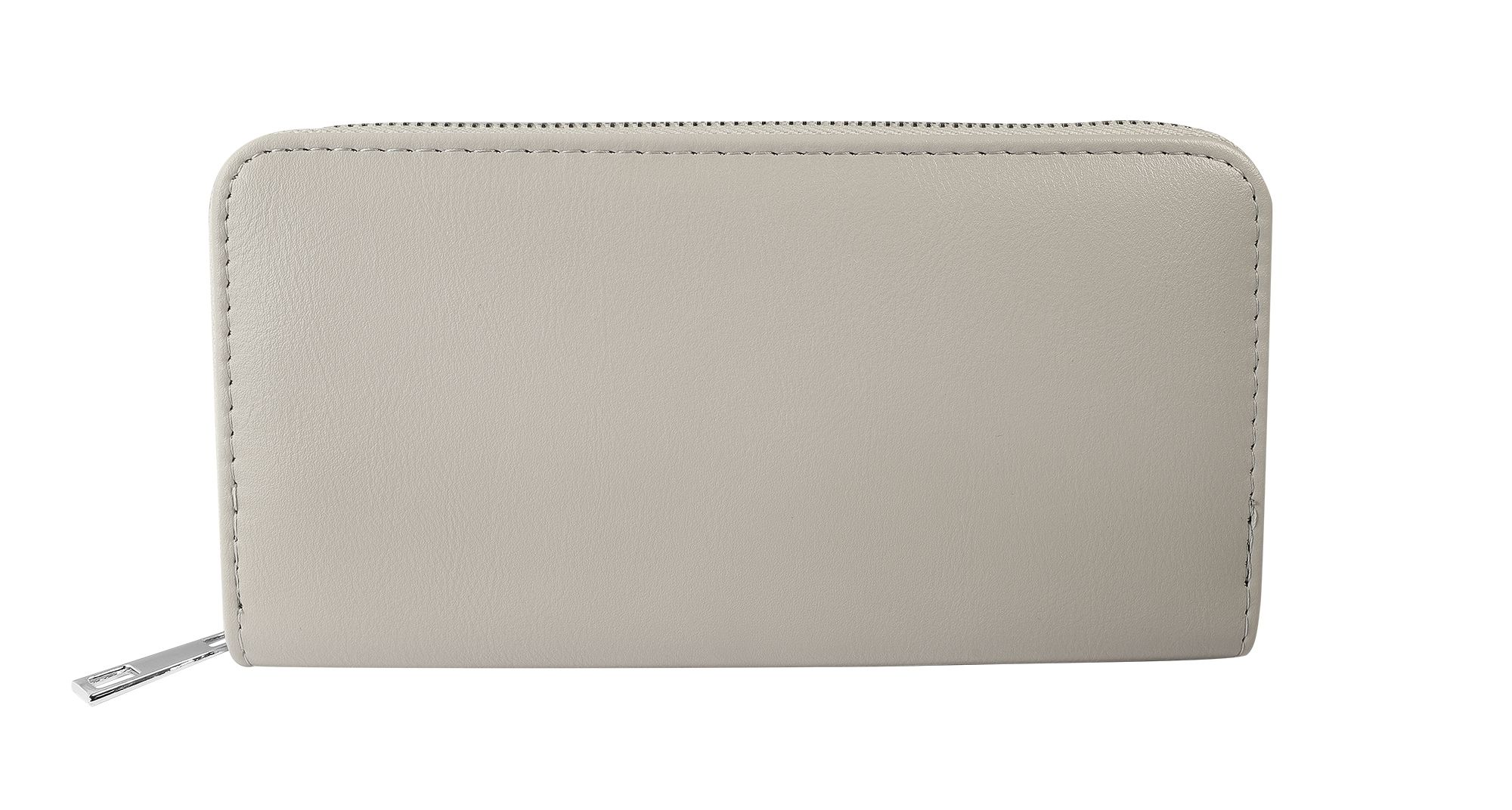 Damengeldbörse aus Lederimitat, grau