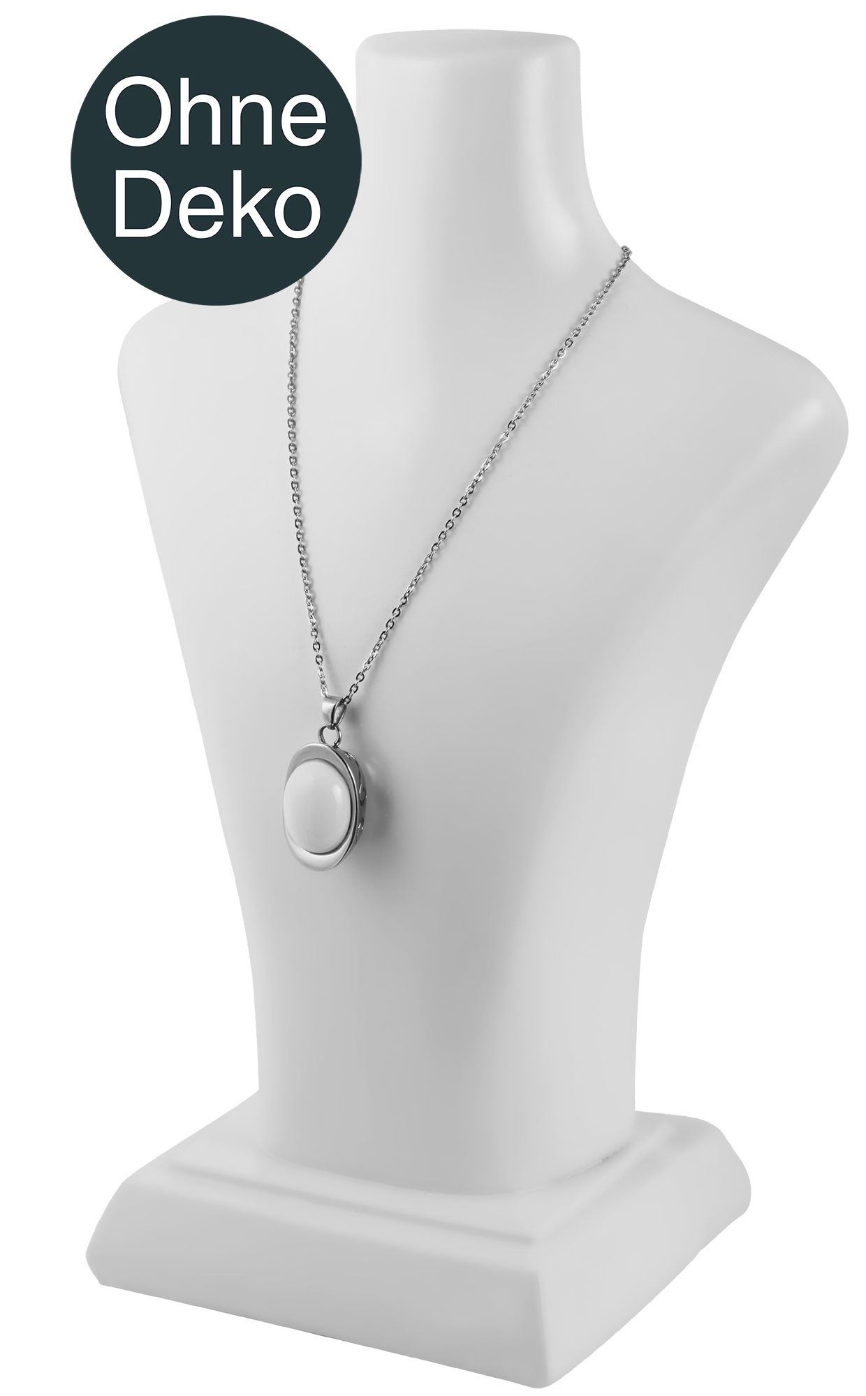 Büste, Kunststoff, 27,5 cm x 18 cm x 10 cm, Weiß