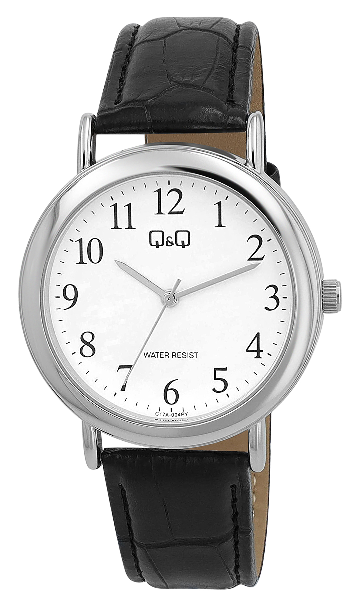 Q&Q Herrenuhr mit Lederimitationsband, 3 BAR