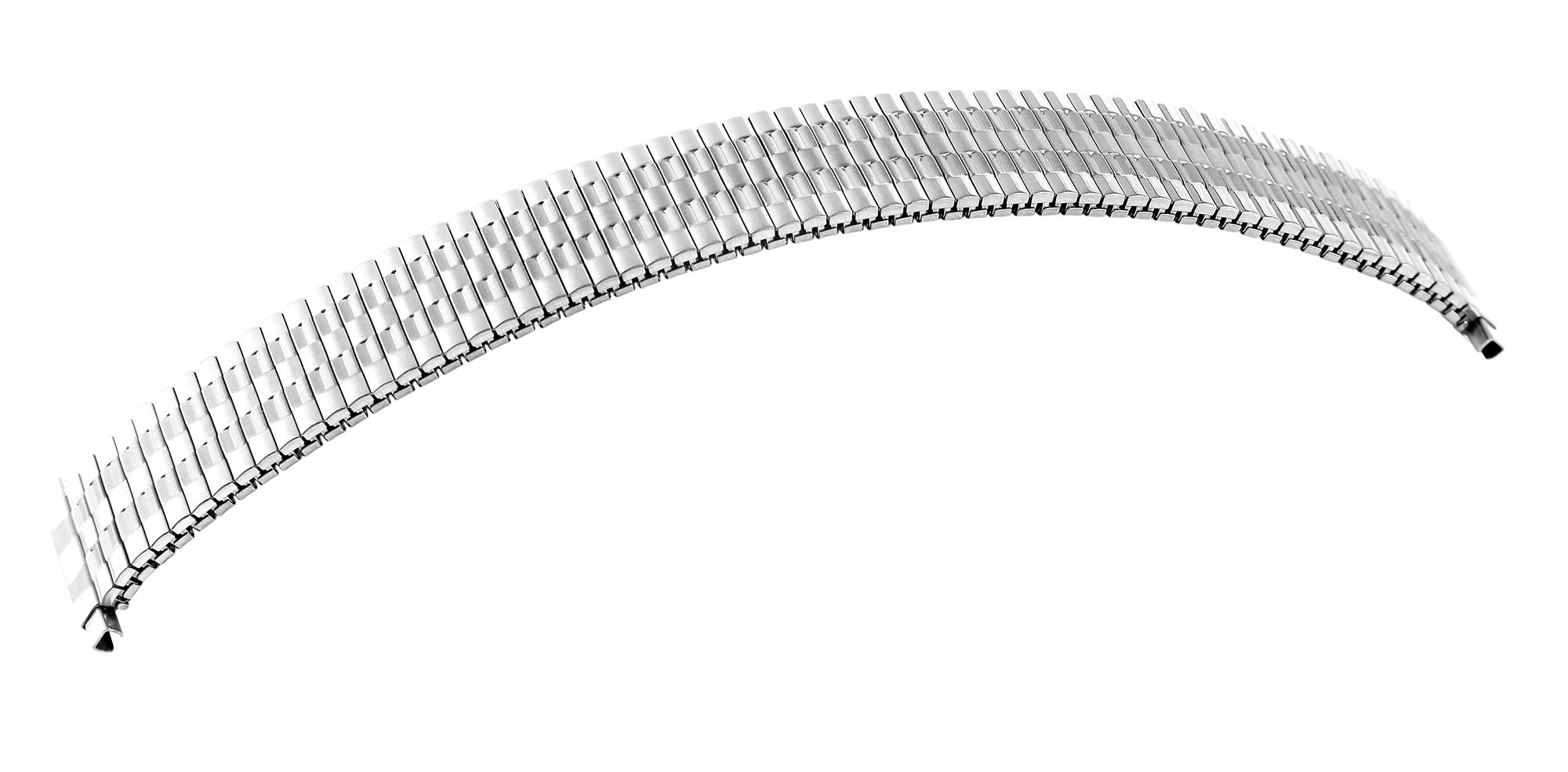Edelstahl-Zugarmband, silberfarben, 12 mm