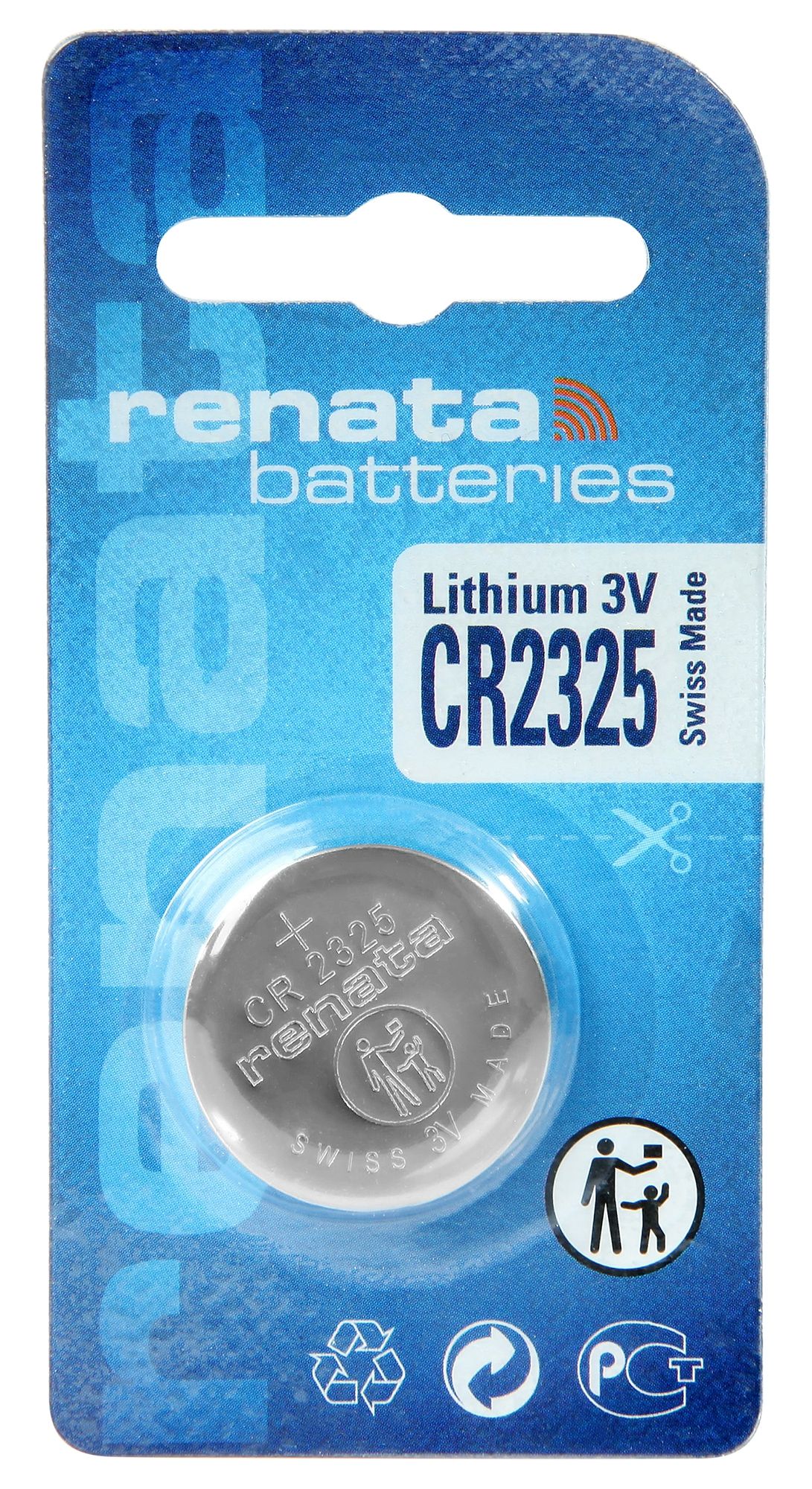 Renata Lithium Batterie, 3V , (Li/Mn02), CR2325