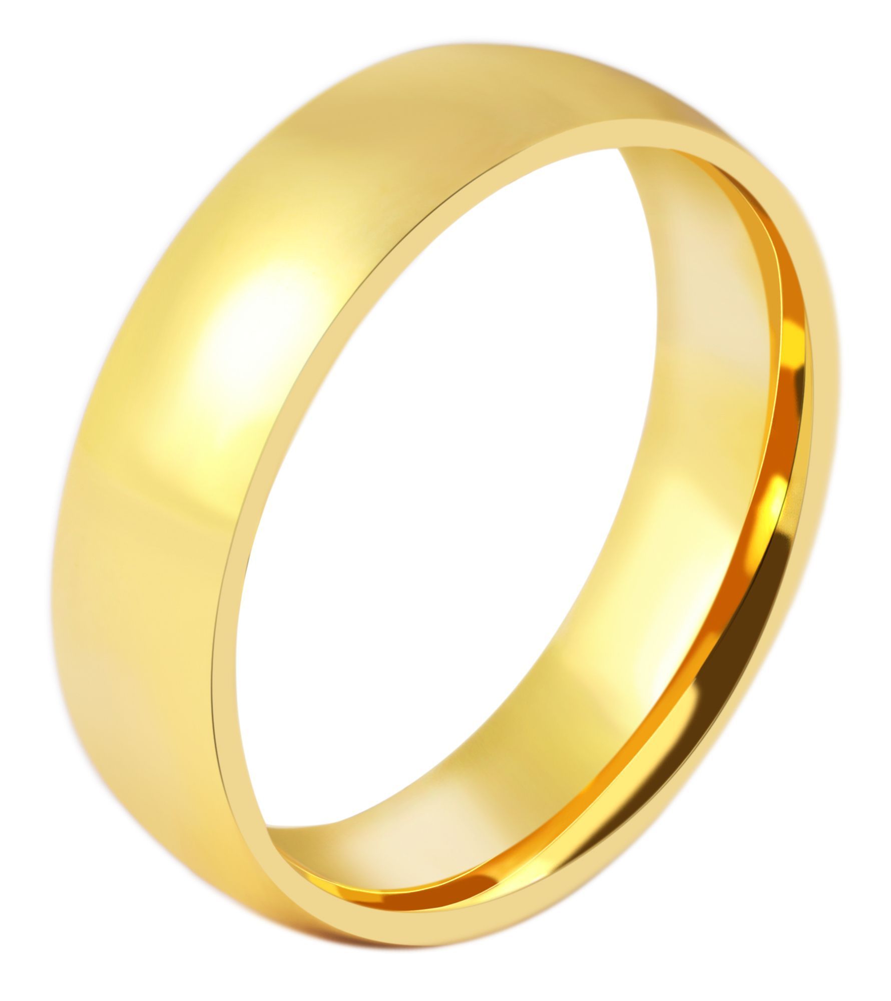 Akzent Herren-Partnerring, Edelstahl, goldfarben, poliert, Gr. 62