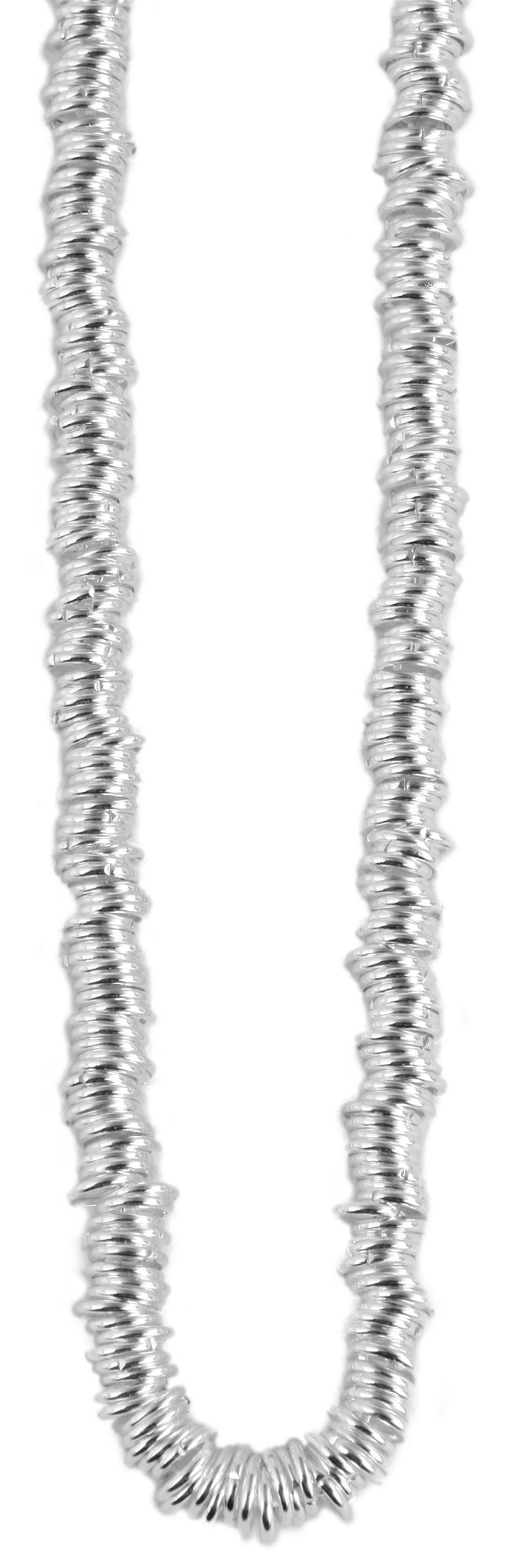 "Lounan" Akzent Halskette aus Edelstahl, Breite 5mm