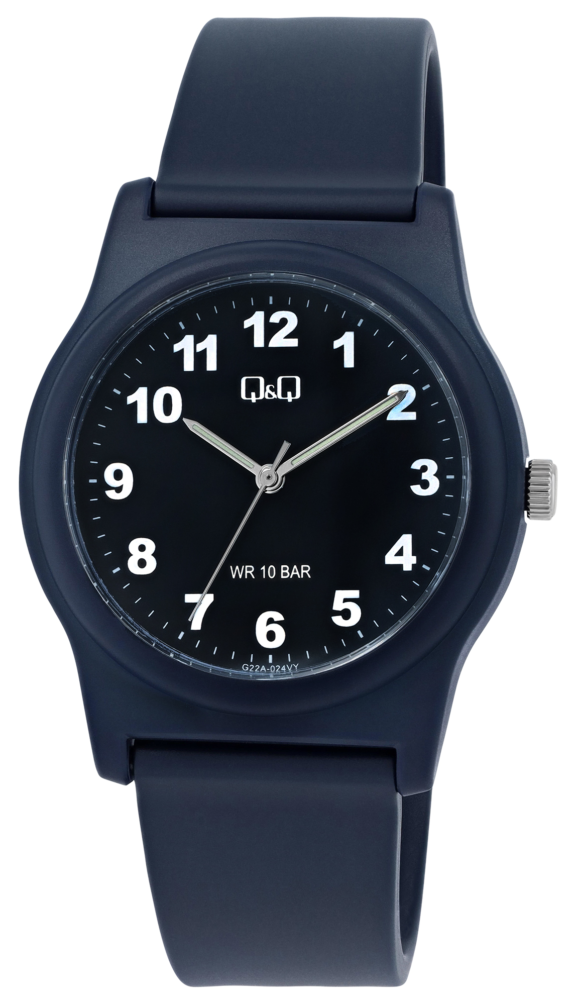 Q&Q Uhr für Damen, Herren & Jugendliche, Ø 38 mm, dunkelblau