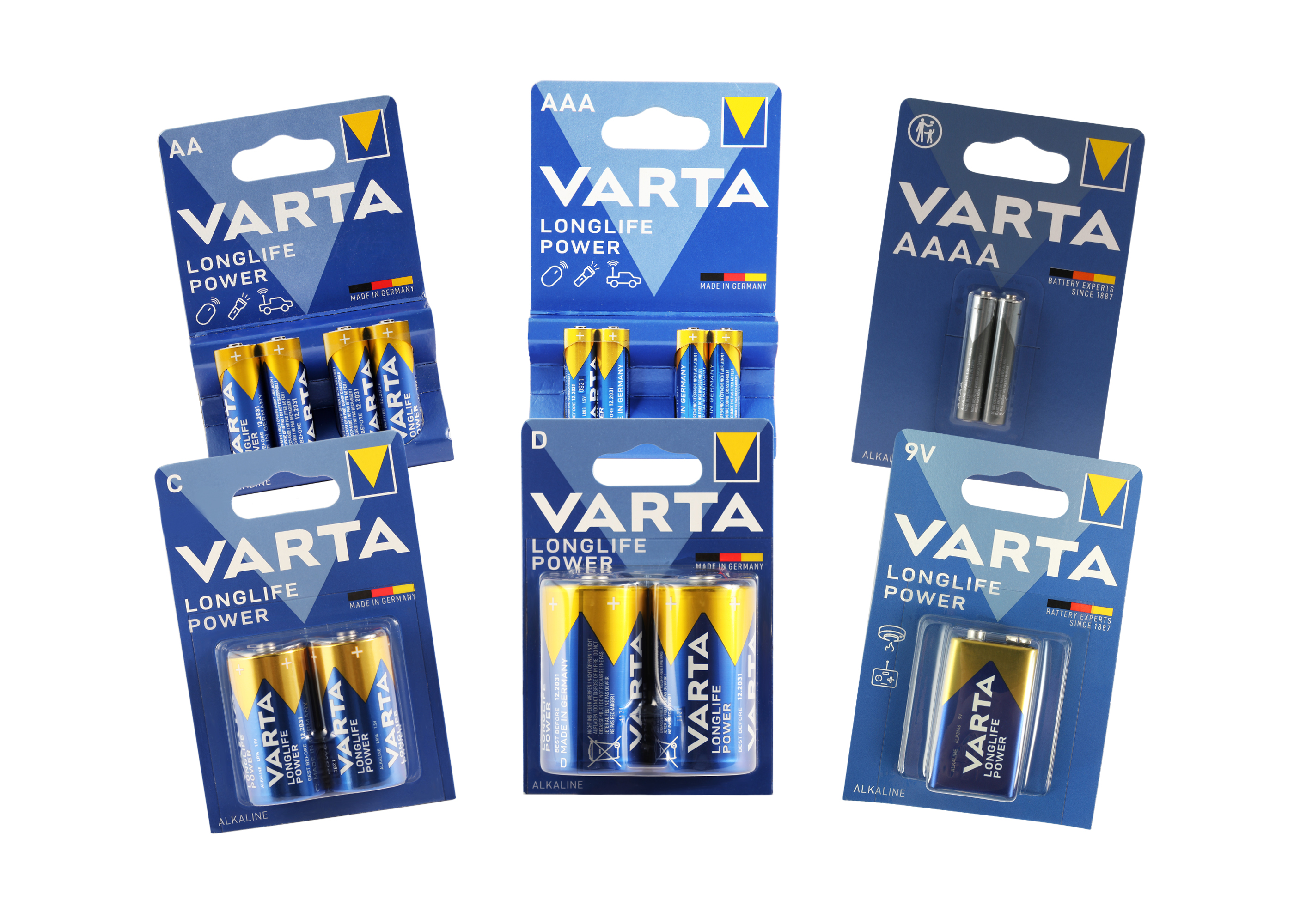 Varta High Energy AA - AAAA, C, D, V