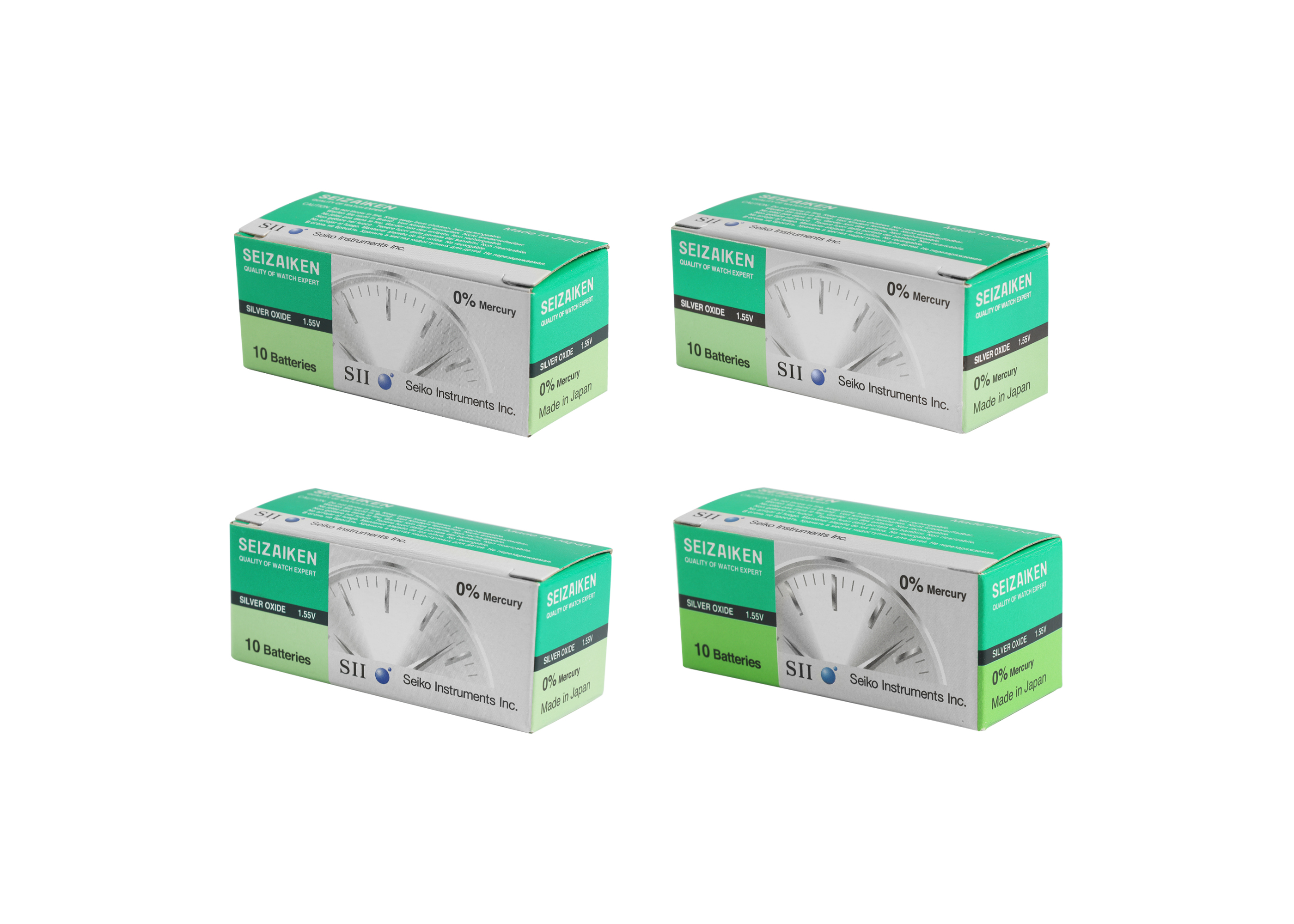 Seizaiken Knopfzellen, 0% Quecksilber, Verpackungsinhalt 10 Stück