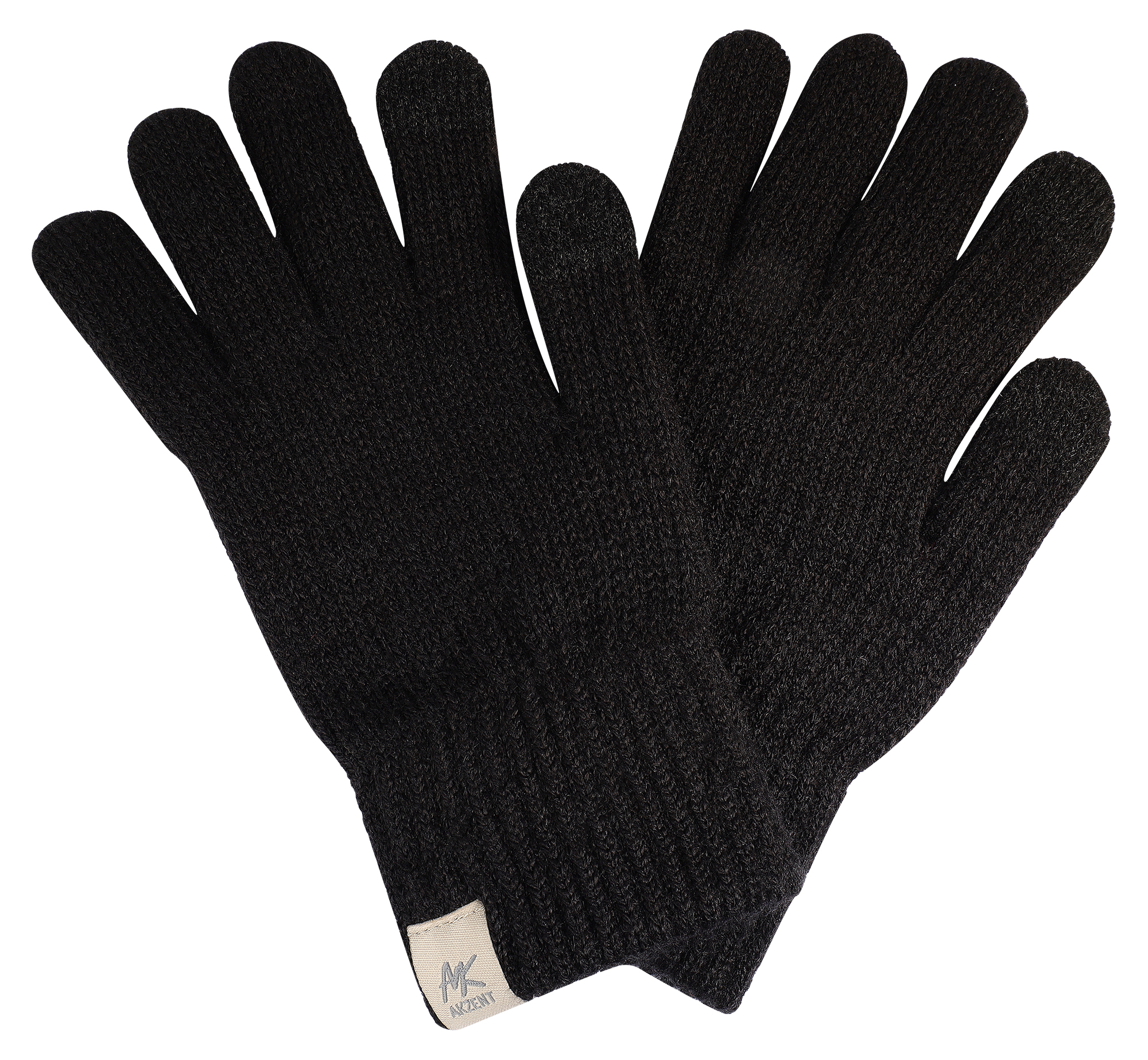 Damen-Handschuhe, Gr S, schwarz, Touch-Finger, 100% Polyester, VE-4 Damen-Handschuhe, Gr S, schwarz, Touch-Finger, 100% Polyester, VE-4