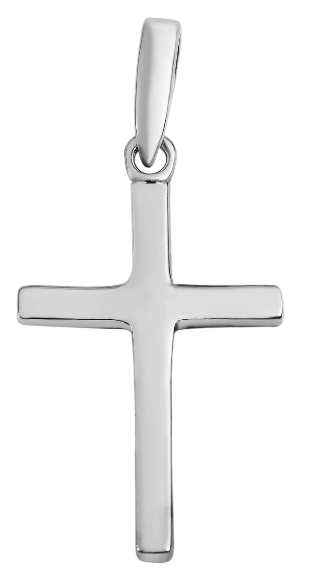 925/- Echt Silber Kreuzanhänger ohne Kette, 925/rhodiniert