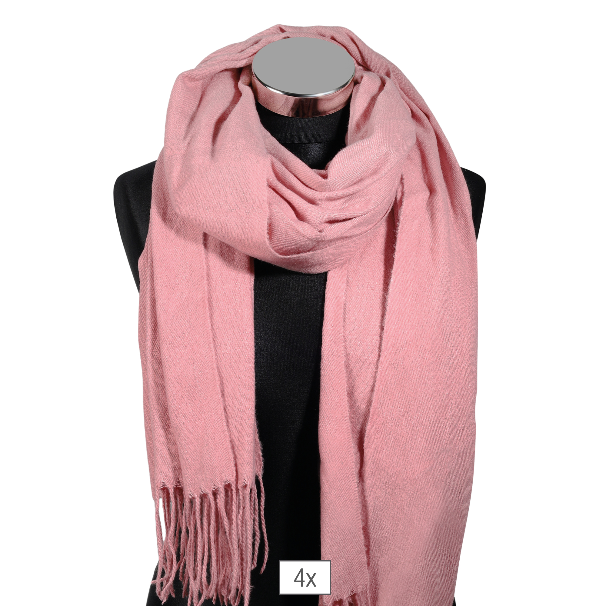 Winterschal, unifarben Altrosa, 100% Viskose, VE 4 Winterschal, unifarben Altrosa, 100% Viskose, VE 4