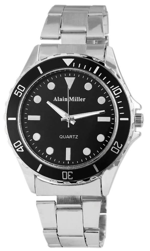 Alain Miller Herrenuhr mit Edelstahlarmband