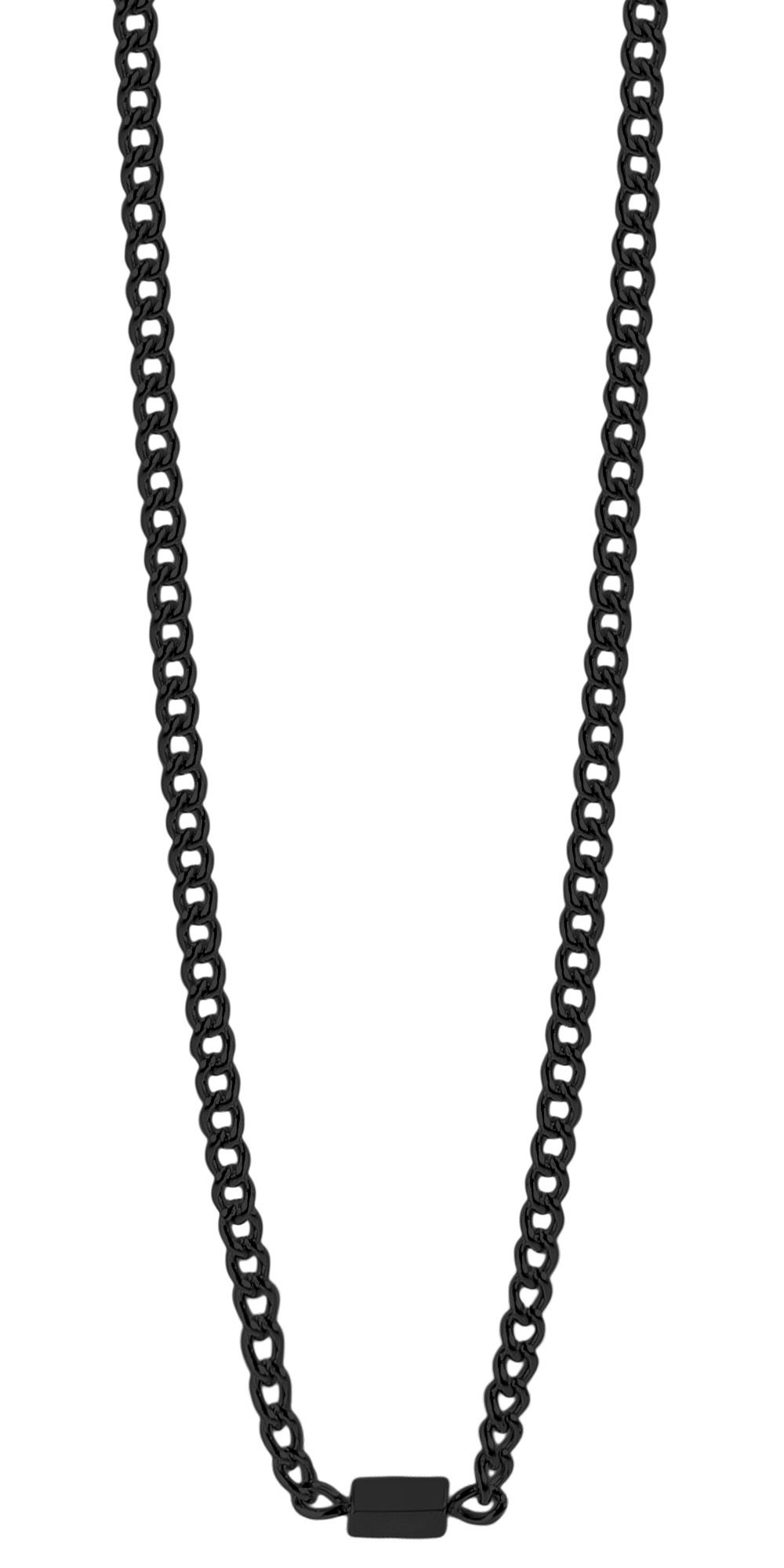 Akzent Panzerkette aus Edelstahl, Ionenplattiert, schwarz