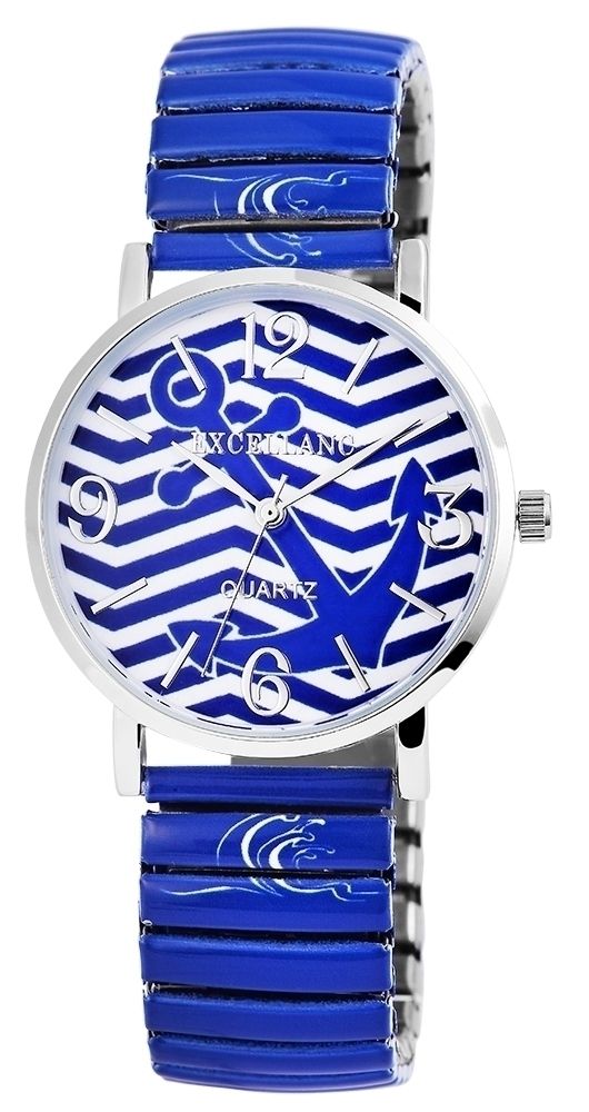 Excellanc Damenarmbanduhr mit Edelstahlzugband