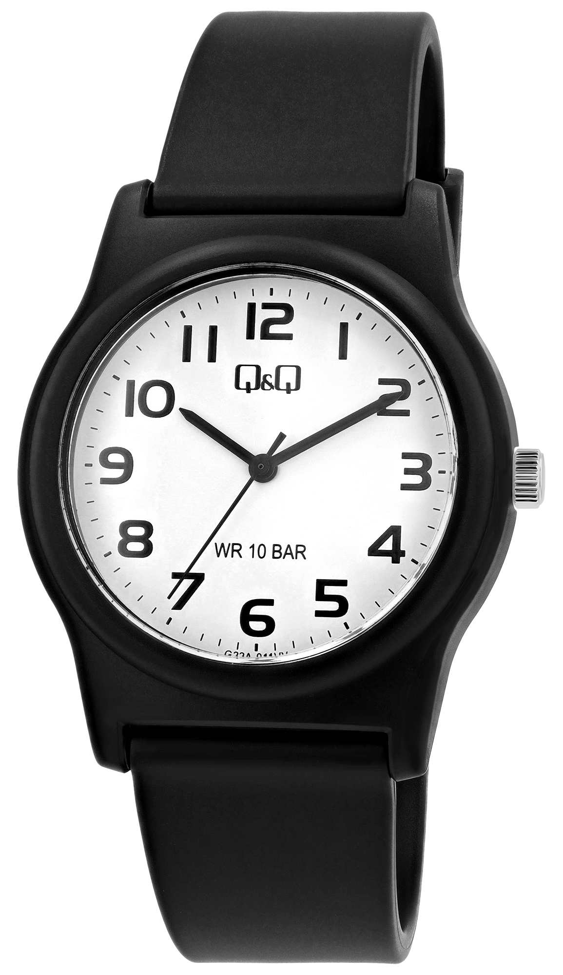 Q&Q Uhr für Damen, Herren & Jugendliche, , Ø 38 mm, schwarz/ weiß