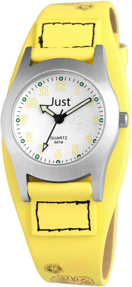 Just Kinderuhr Lederimitatband gelb