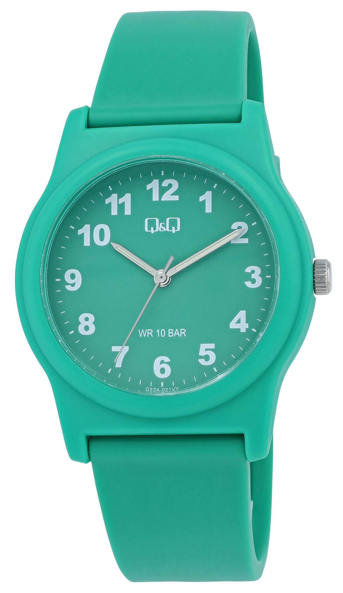 Q&Q Uhr für Damen, Herren & Jugendliche, Ø 38 mm, grün