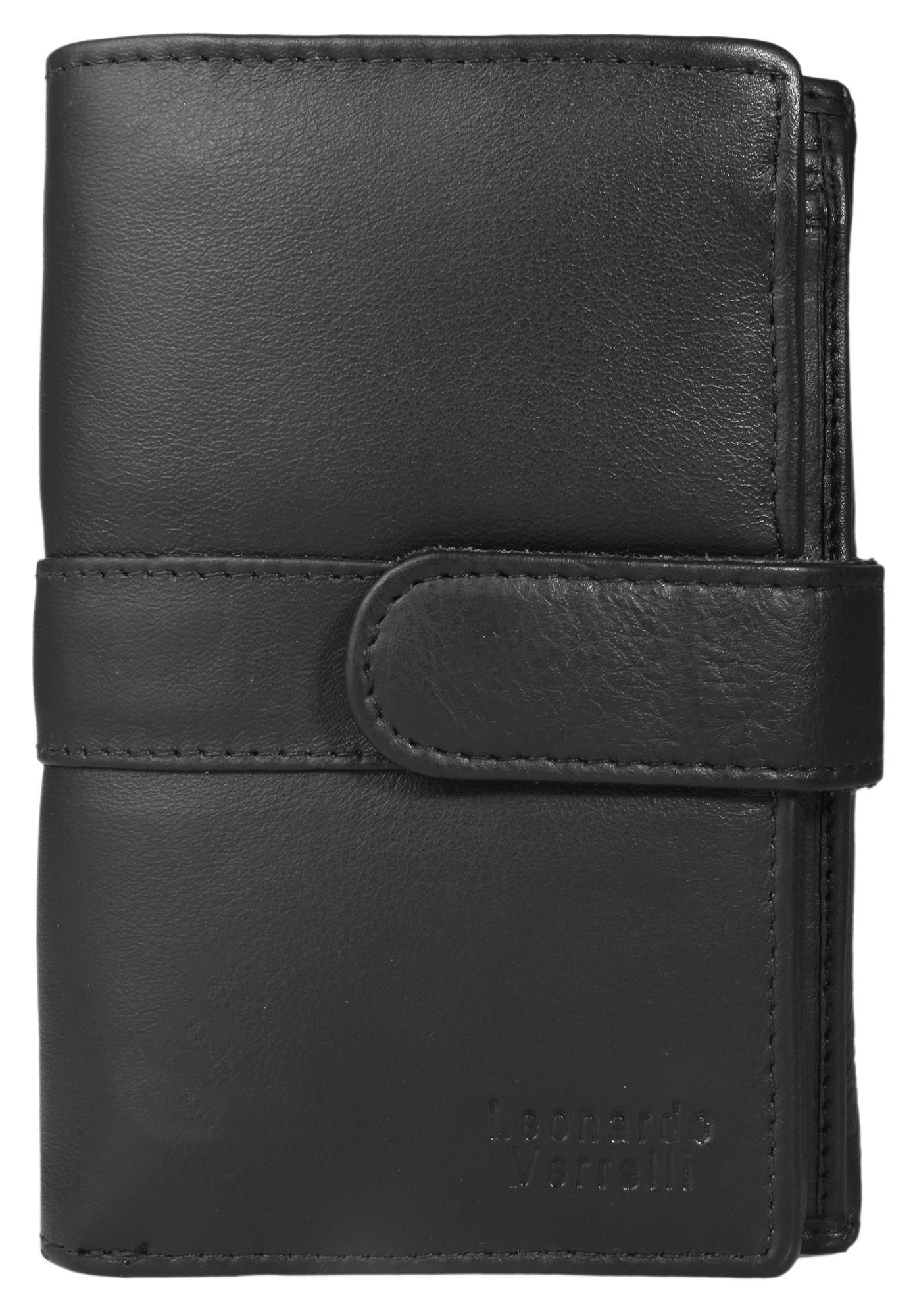Leonardo Verrelli Geldbörse in schwarz, RFID