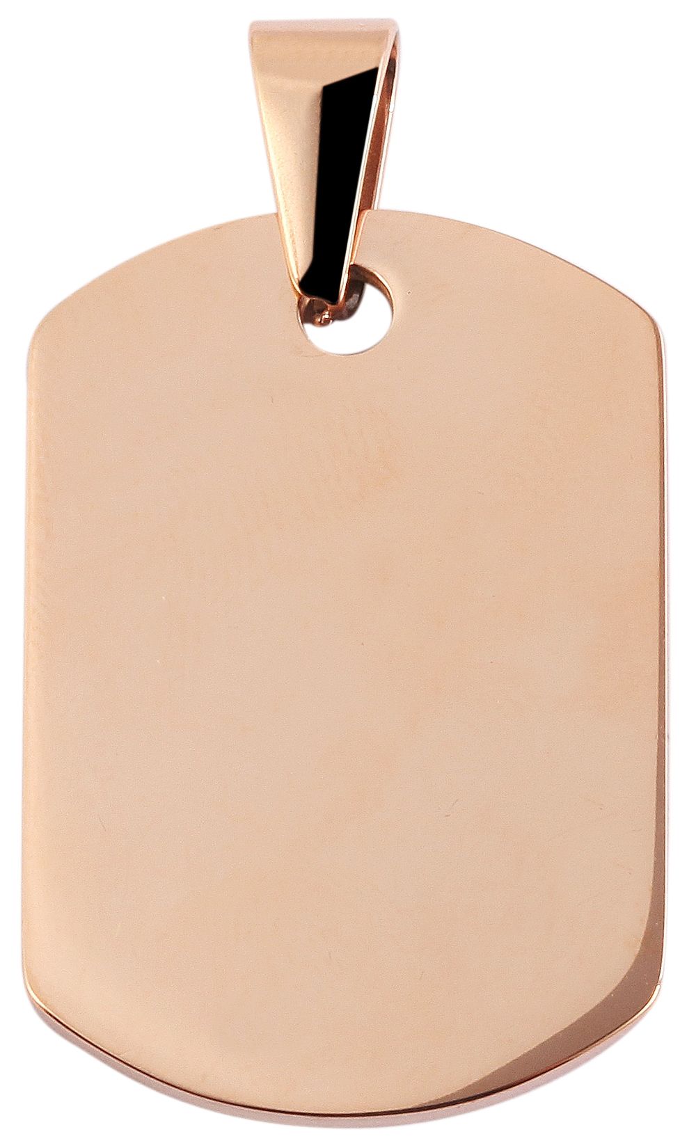 "Akino" Edelstahl Gravuranhänger, roségoldfarbig