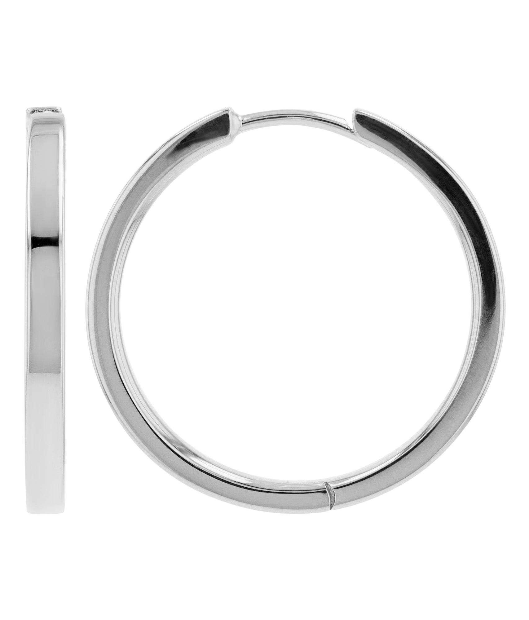 Sif Jakobs Jewellery 925/- Echt Silber Creolen Ø 20 mm "Elleria Pianura X-Grande", rhodiniert