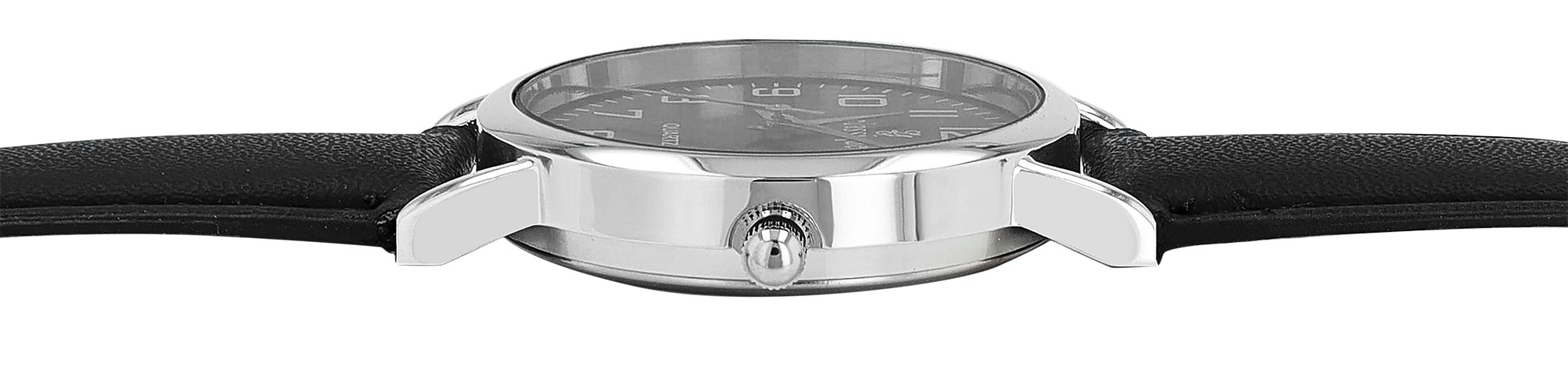 Orologio da uomo classico con cinturino in similpe