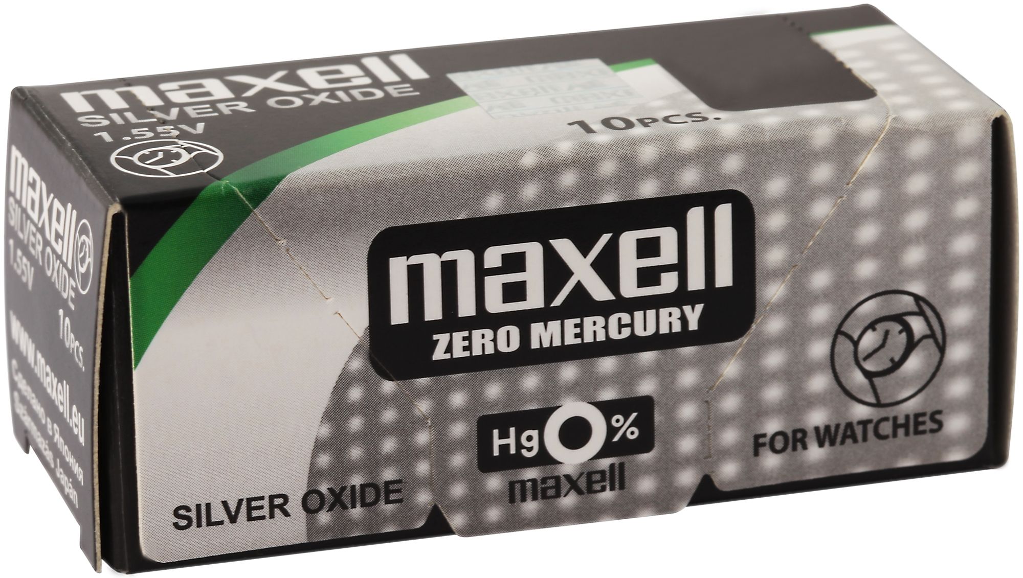 MAXELL Knopfzellen, 0% Quecksilber, Verpackungsinhalt 10 Stück, 337