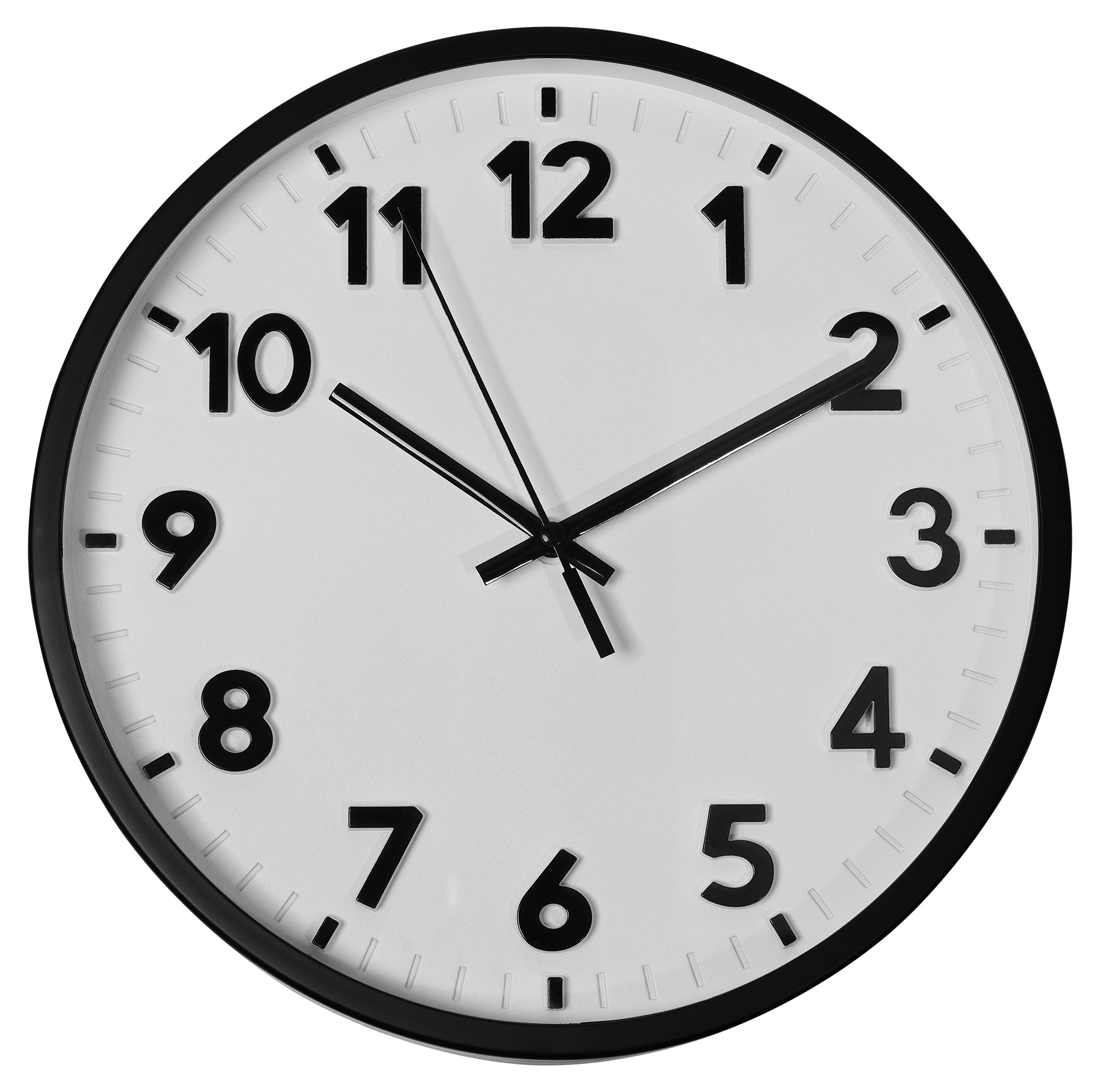 Wanduhr - Ø 25,6 cm, schwarz/ weiß