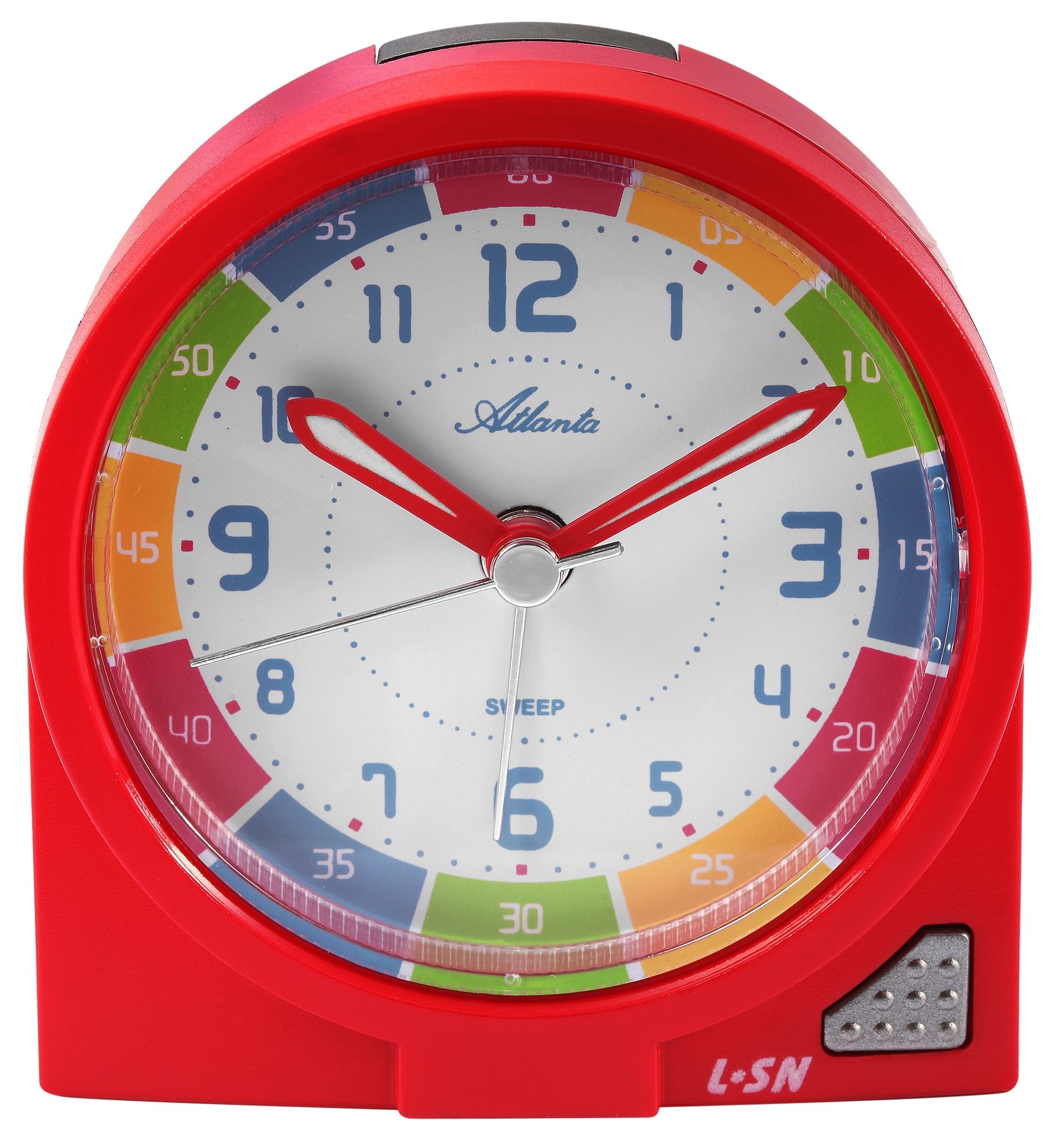 Kinderwecker, Quartz Weckwiederholung, ansteigendes Wecksignal, Licht, 8 x 8 cm