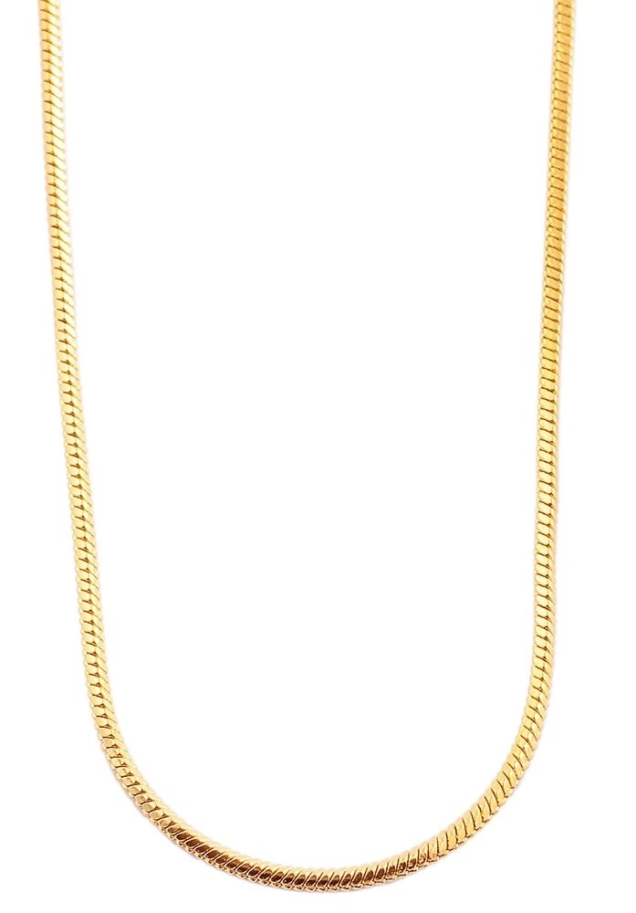 Akzent Edelstahl Damen Schlangenkette, Länge: 70 cm / Stärke: 2 mm