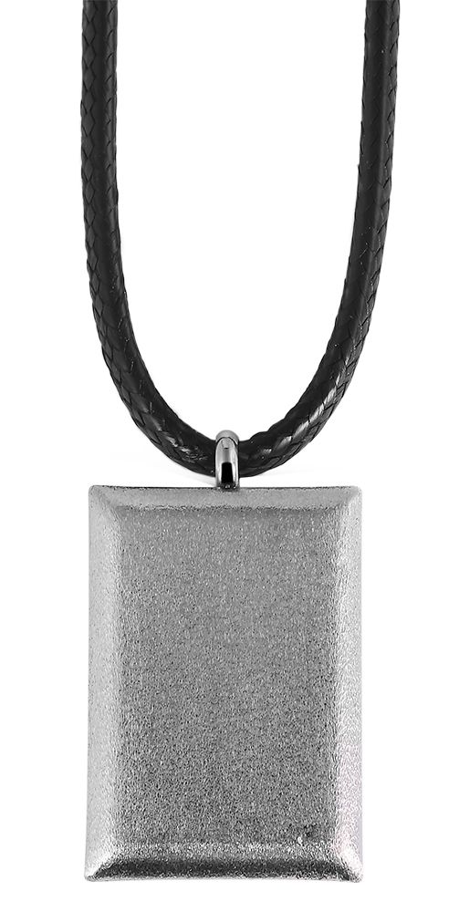 Akzent Textil Unisex Lederimitatkette, Länge: 45 cm / Stärke: 3 mm