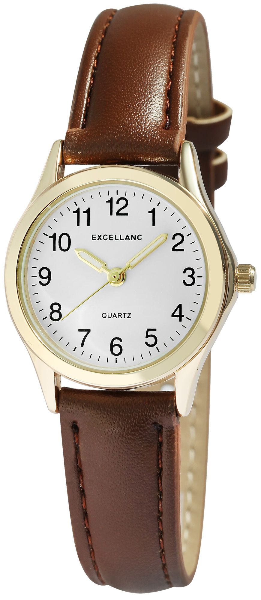 Excellanc Damenuhr mit Band aus Lederimitat