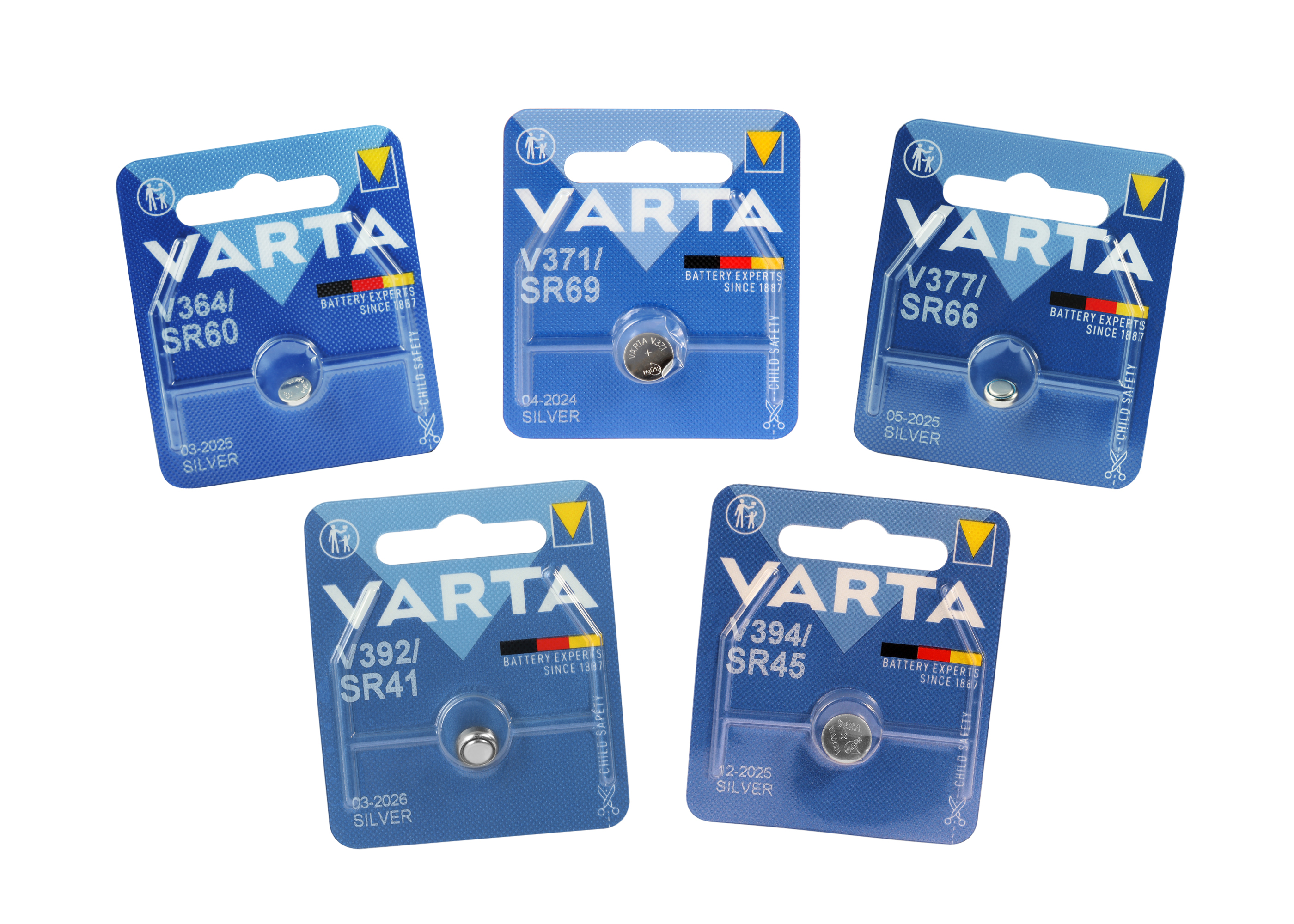 Varta Batterie Silberoxid Knopfzelle - 1er Blister 362 - 395