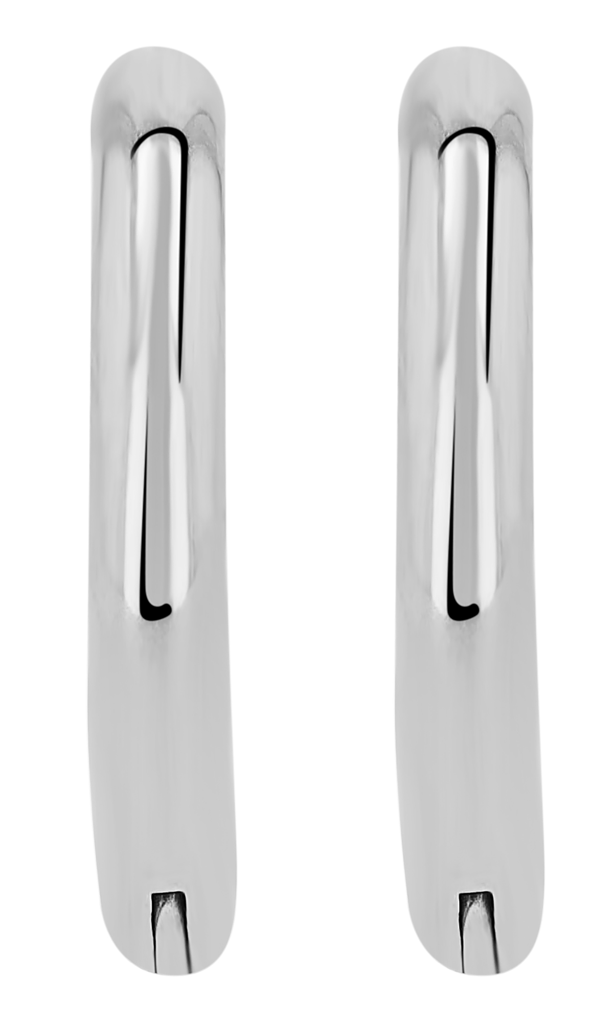 "Ashil", Titan Mini Creolen/ Huggie, Titan, Ø 10 mm/ 2mm