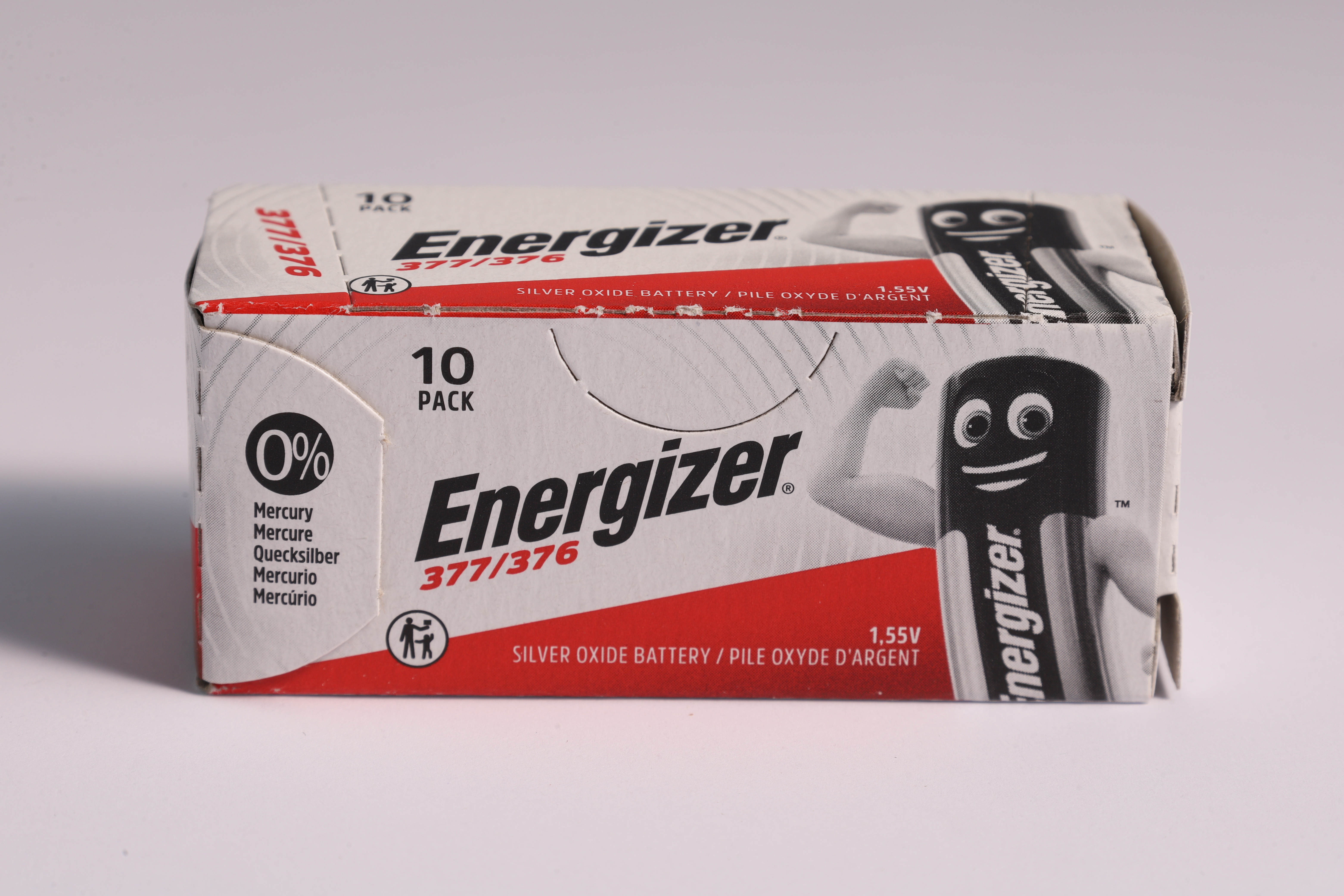 ENERGIZER Knopfzellen, 0% Quecksilber , Verpackungsinhalt 10 Stück, 377/376