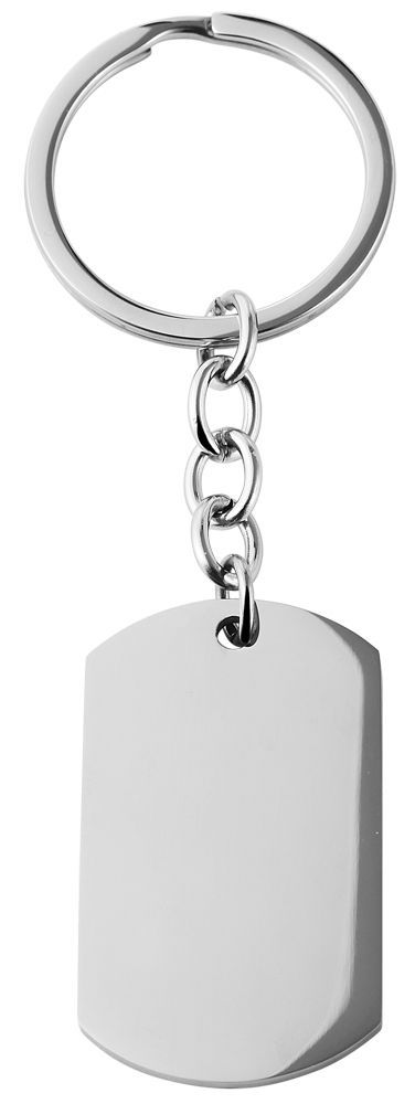 Akzent Schlüsselanhänger, Edelstahl, silberfarben