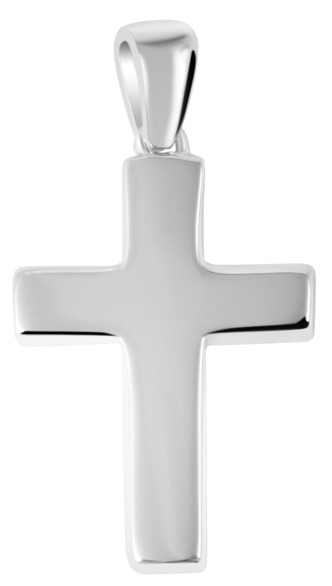 "Hallie" 925/rh Echt Silber, Anhänger (ohne Kette), Kreuz, silberfarben