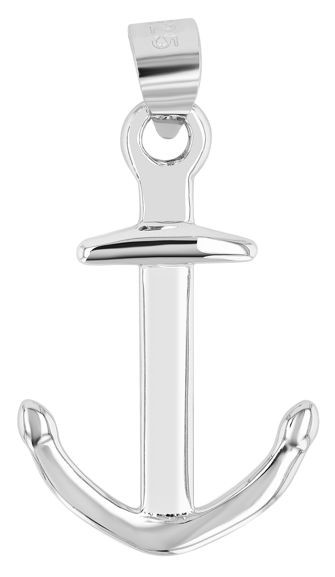 "Milly" 925/- Echt Silber Anhänger, silberfarben, rhodiniert, Kreuz