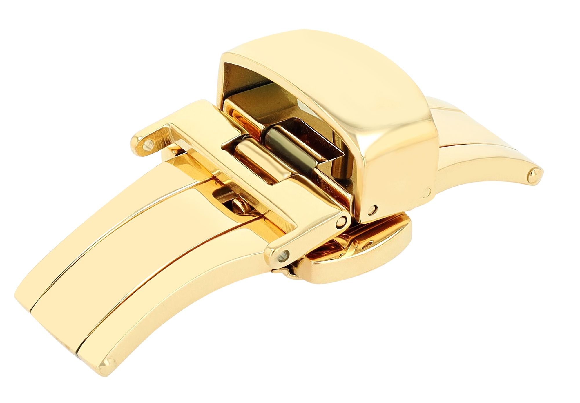 Butterflyschließe, Edelstahl, Schließenanstoß: 16 mm, goldfarben