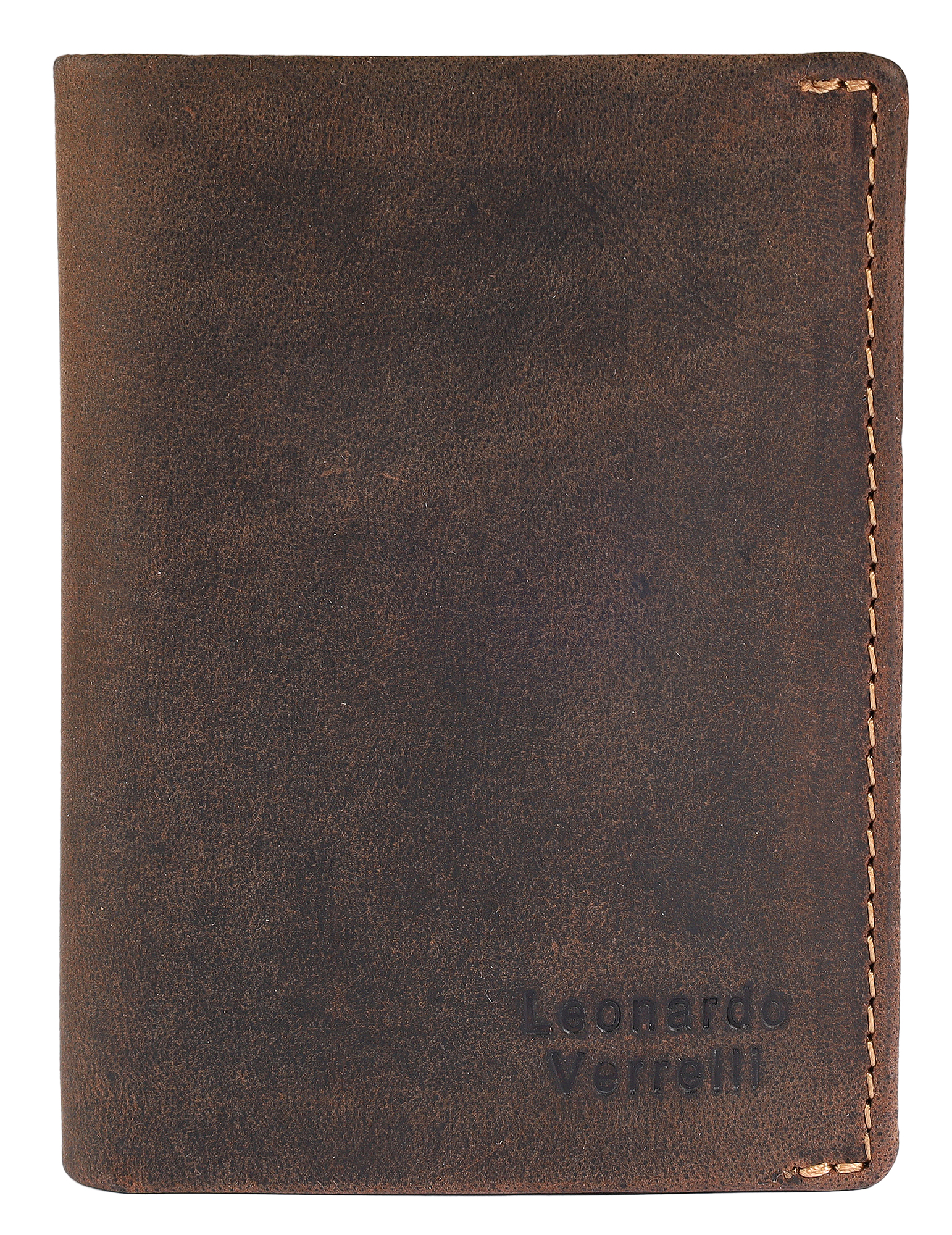 Leonardo Verrelli, Herren Echtleder Geldbörse, Hochformat, vintage, RFID