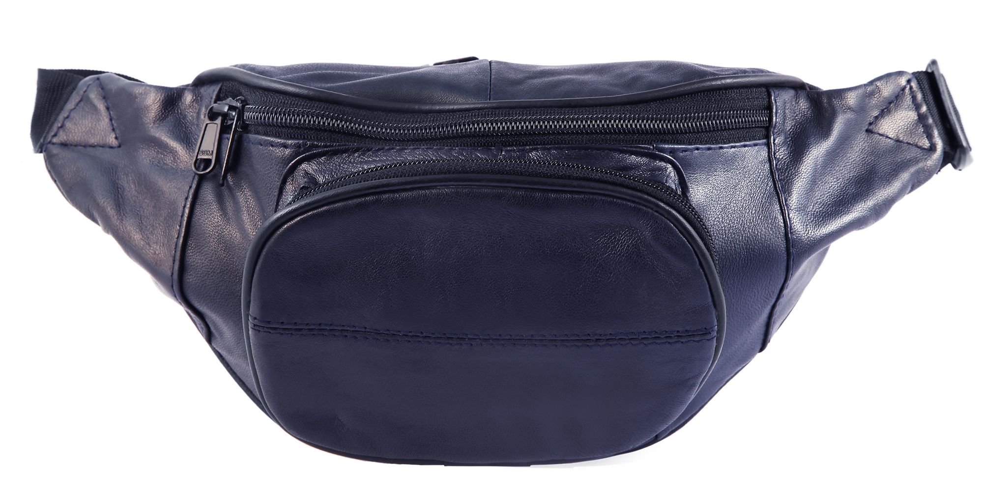 Steinmeister Hüfttasche aus Echtleder, dunkelblau