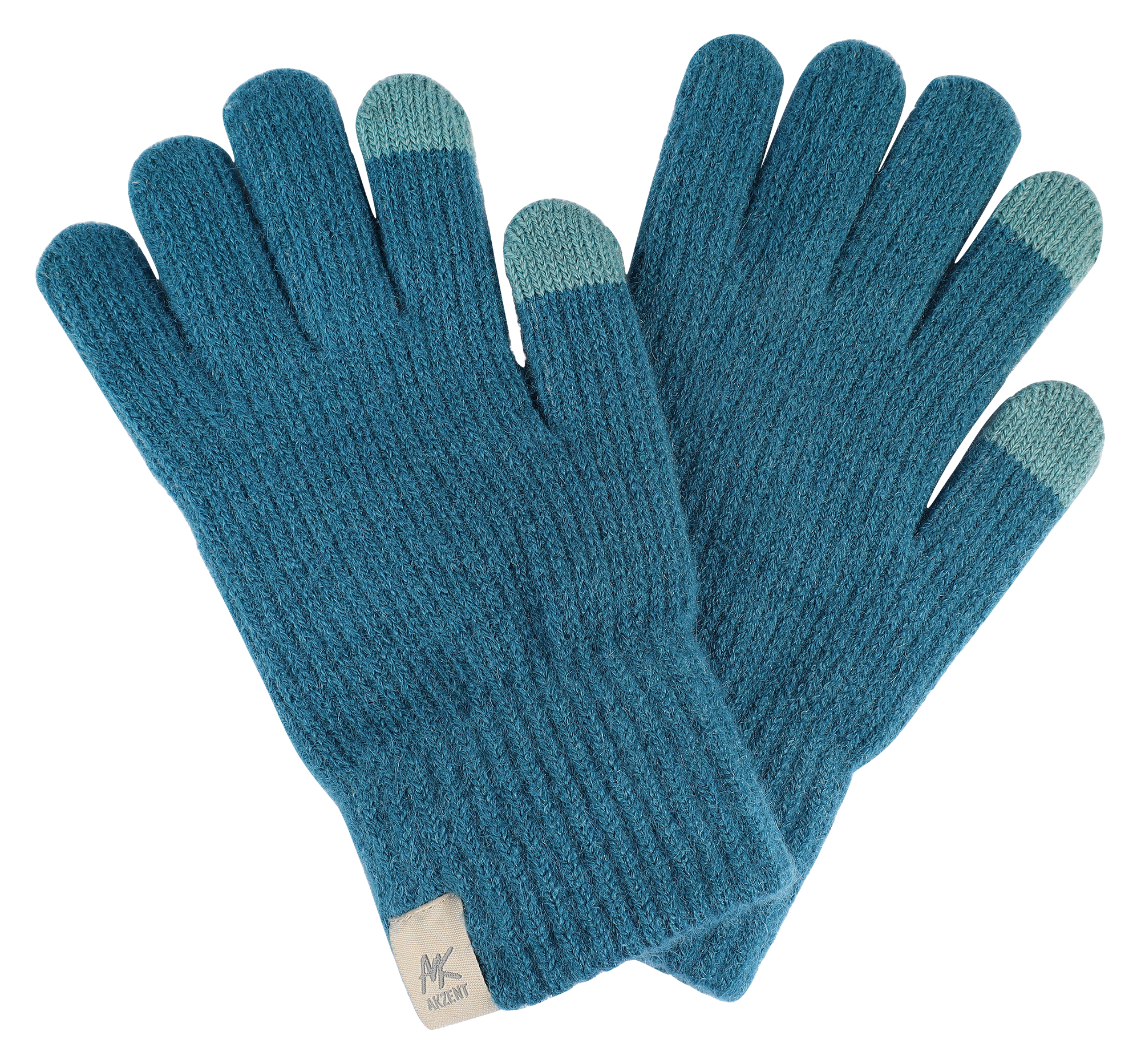 Damen-Handschuhe, Gr M, blau, Touch-Finger, 100% Polyester, VE-4 Damen-Handschuhe, Gr M, blau, Touch-Finger, 100% Polyester, VE-4