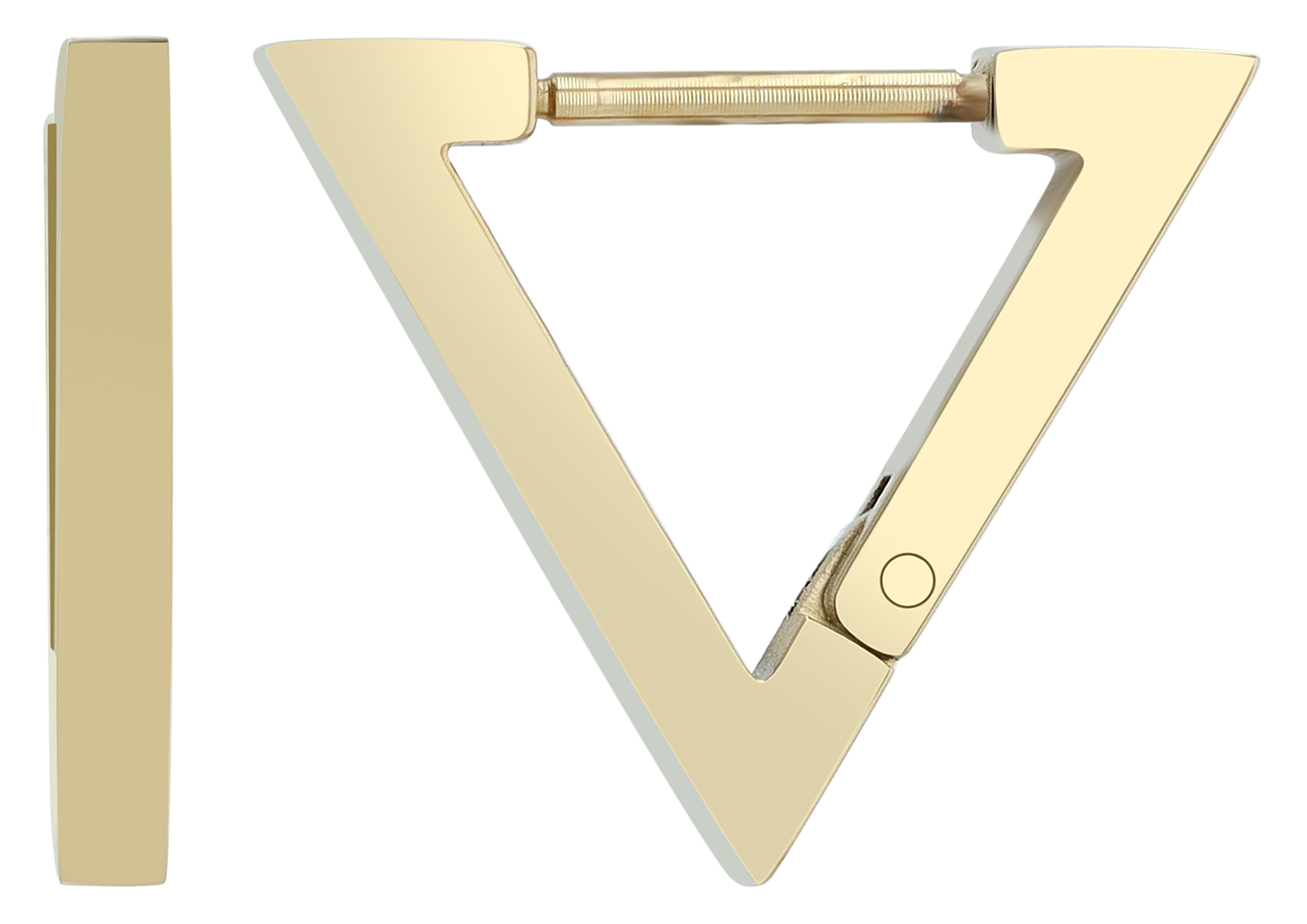 "Maaren" Akzent Edelstahl Creolen, goldfarben