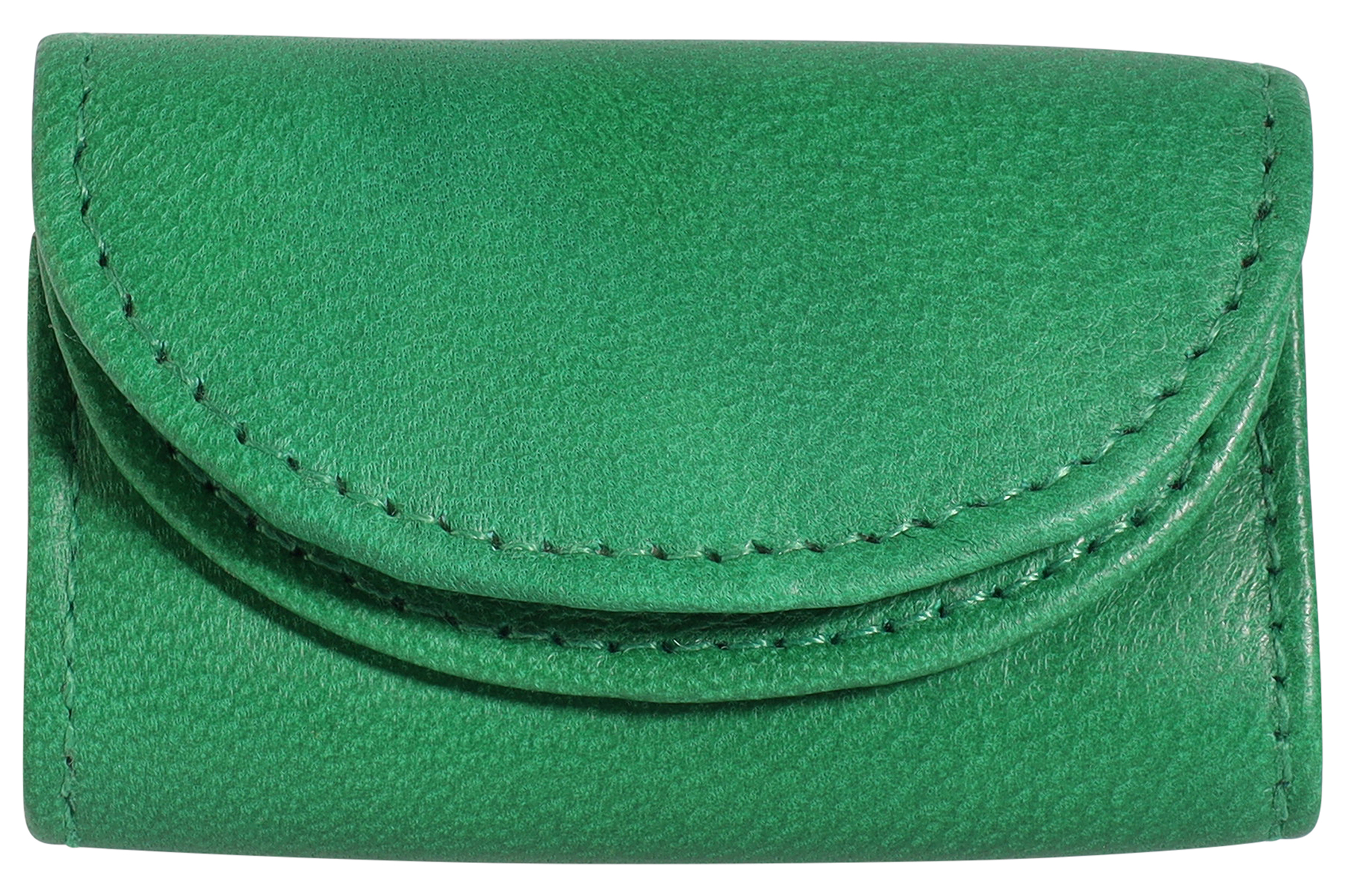 Excellanc Echtleder Mini-Geldbörse, grün