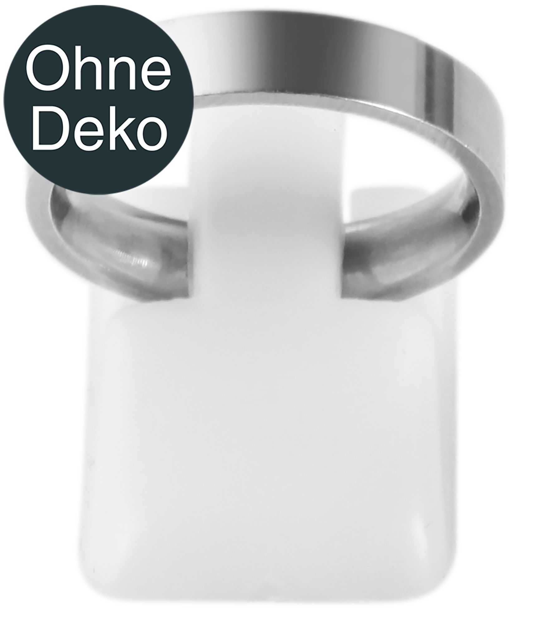 Ringaufsteller, weiß, VE 10, (ohne Deko)
