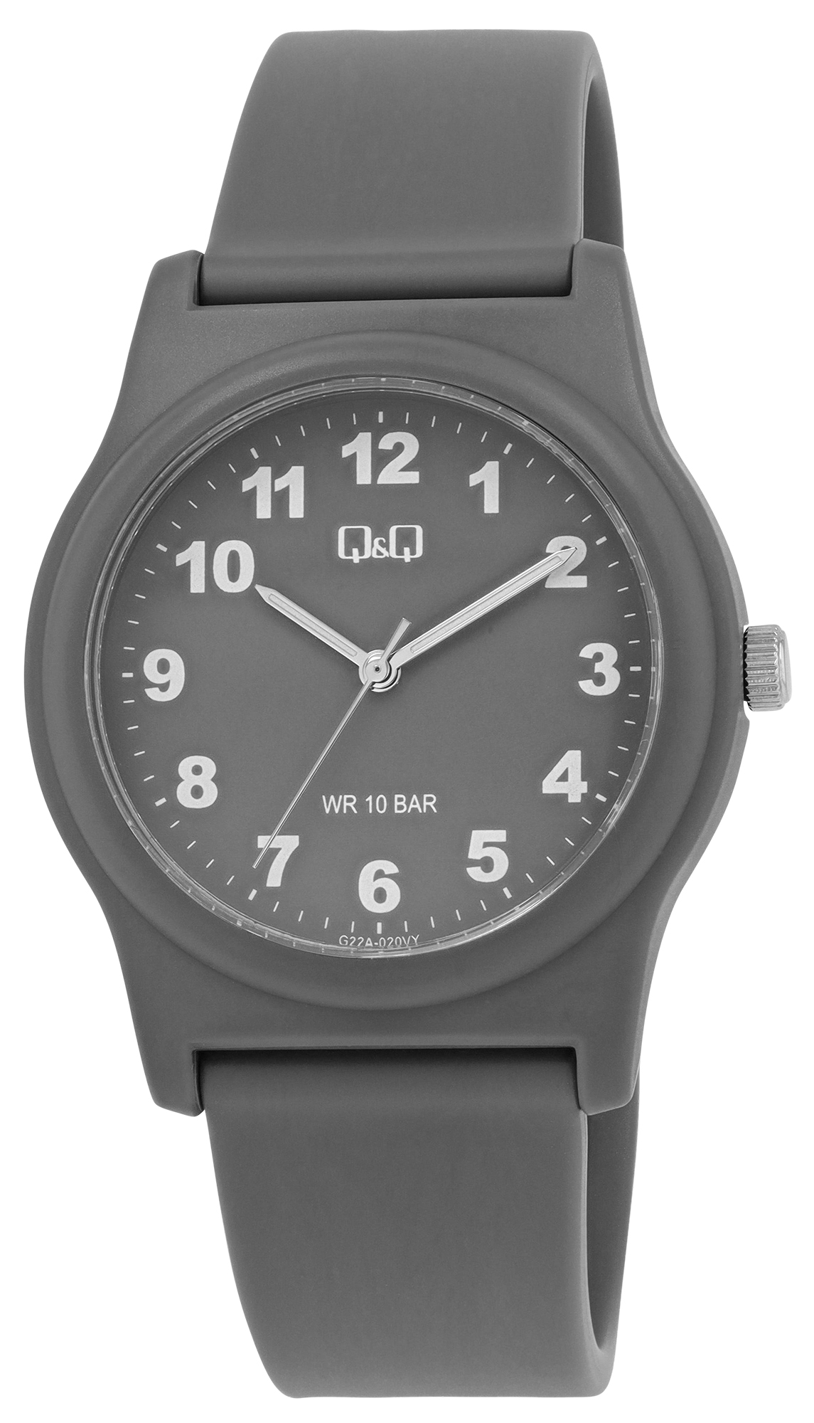 Q&Q Uhr für Damen, Herren & Jugendliche, Ø 38 mm, grau