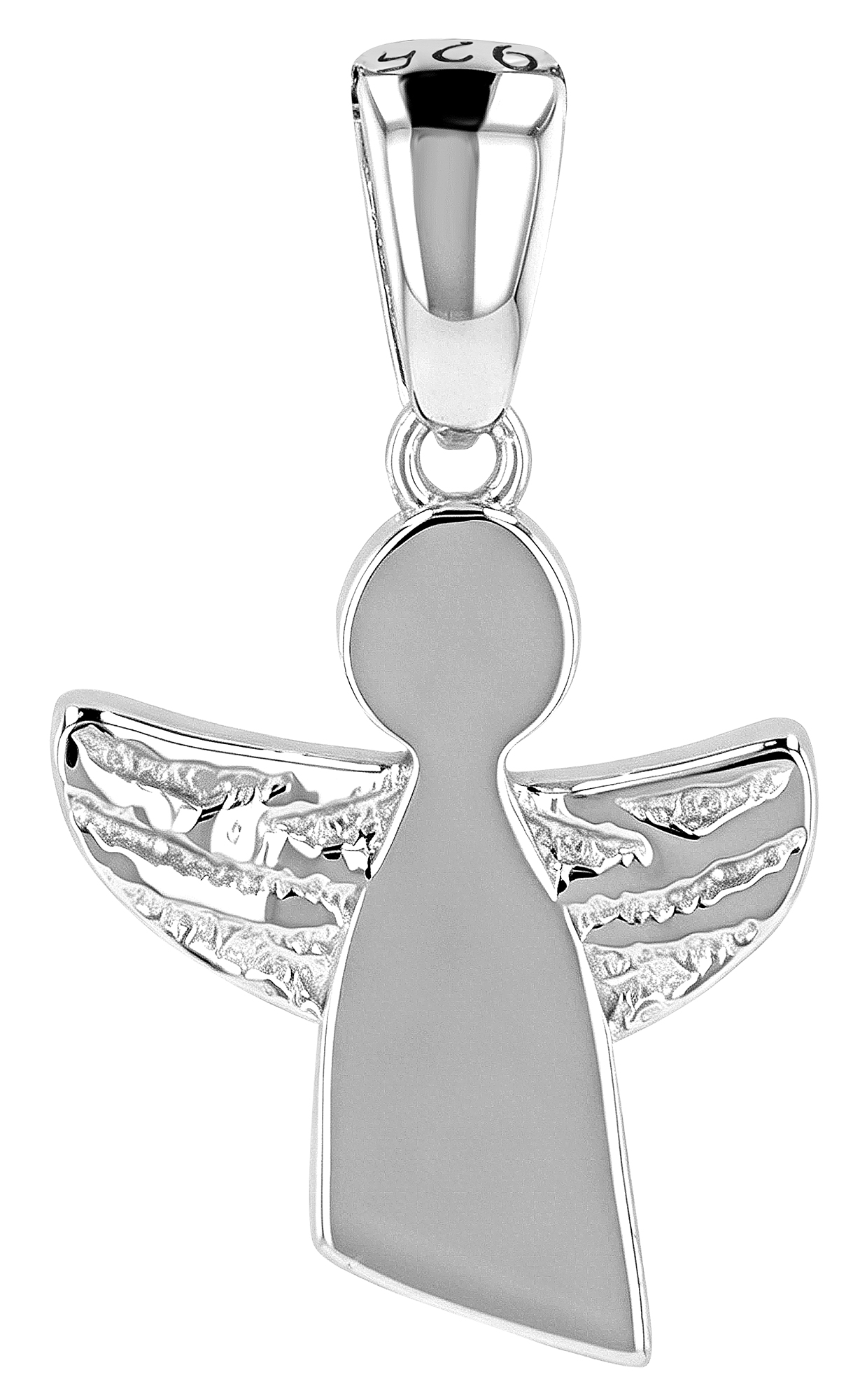 Schutzengel "Vivianne“ 925/- Echt Silber Anhänger - Engel, rhodiniert