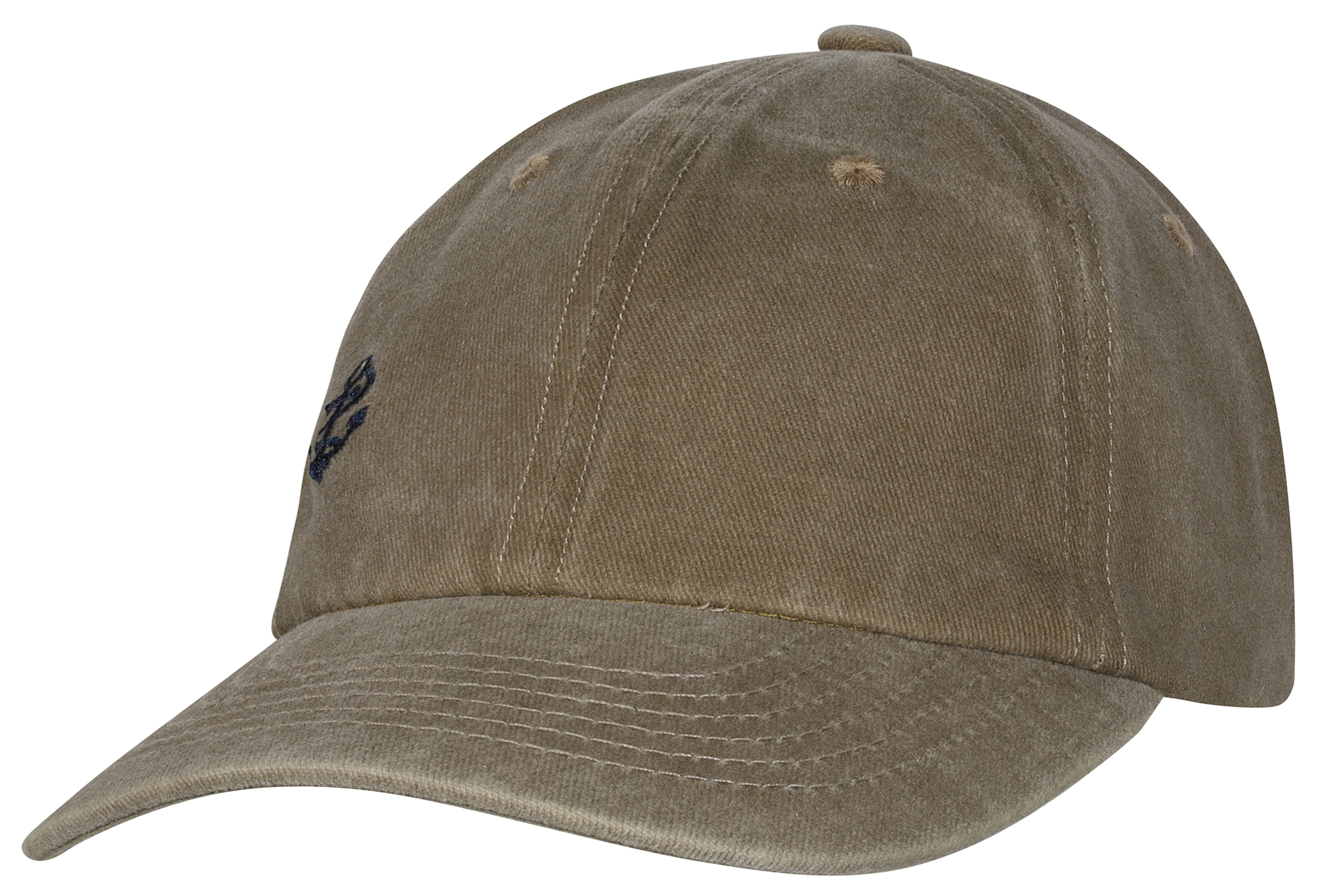 Caps/ Basecaps, VE 4, Used-Look, braun mit Anker