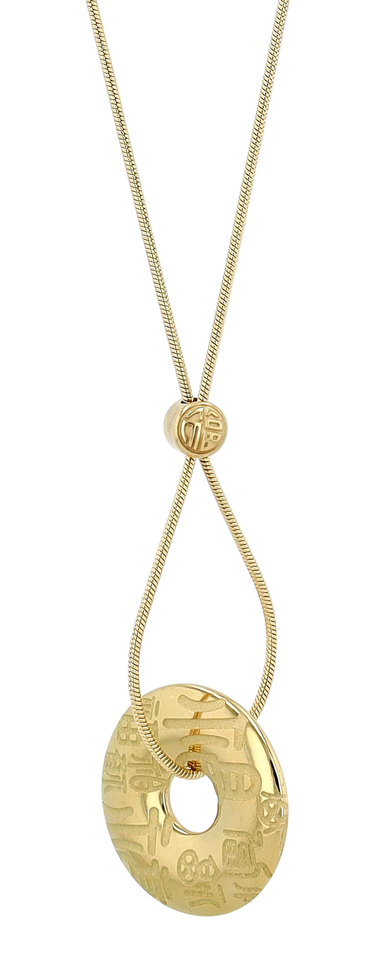 "Chun" Edelstahlkette mit Anhänger, 38 +5cm