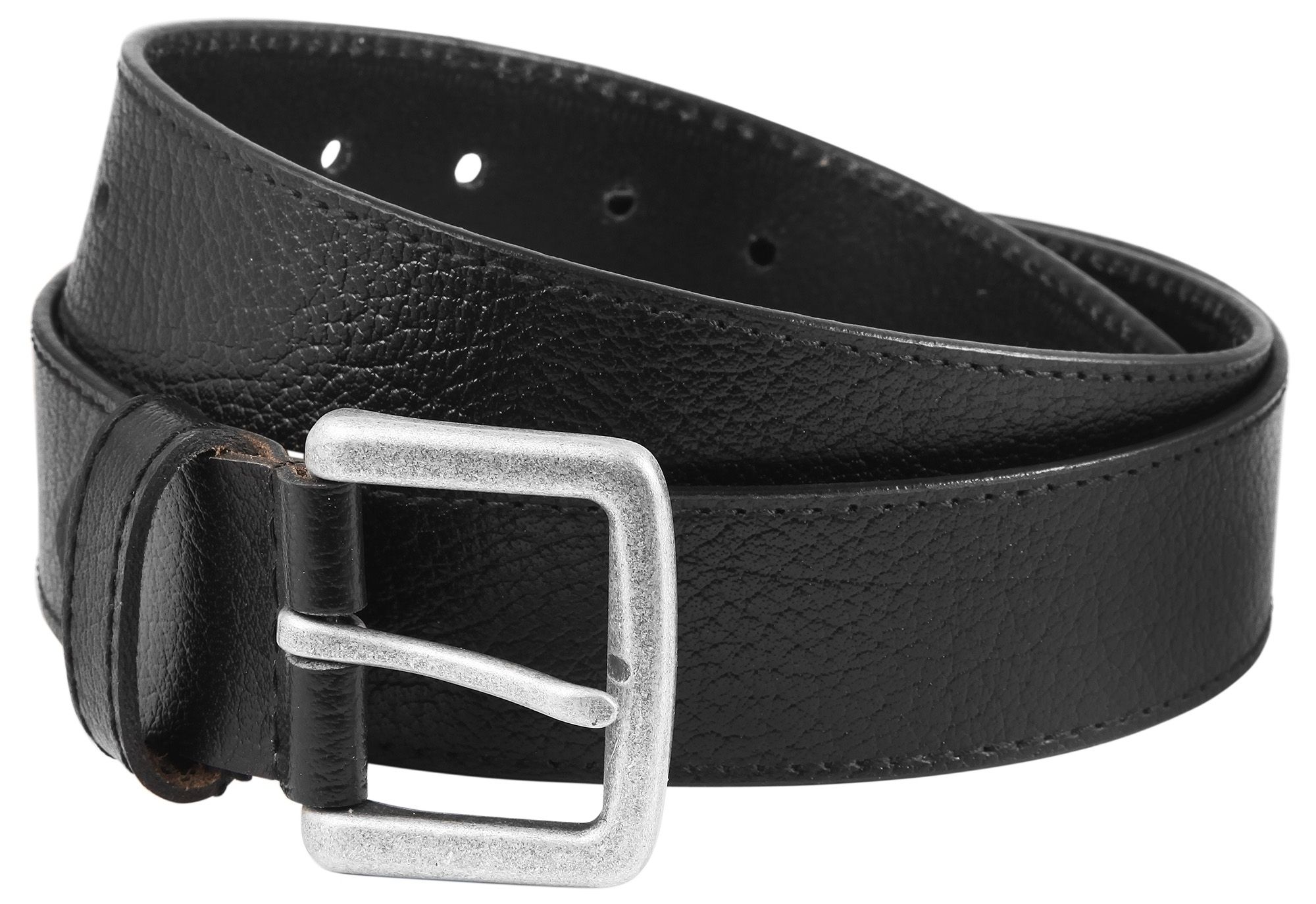 Leonardo Verrelli Echt Leder Gürtel, schwarz, Länge 130 cm Leonardo Verrelli Echt Leder Gürtel, schwarz, Länge 130 cm
